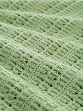 Pull-over en tricot de coton bio - true green - Vue de la matière