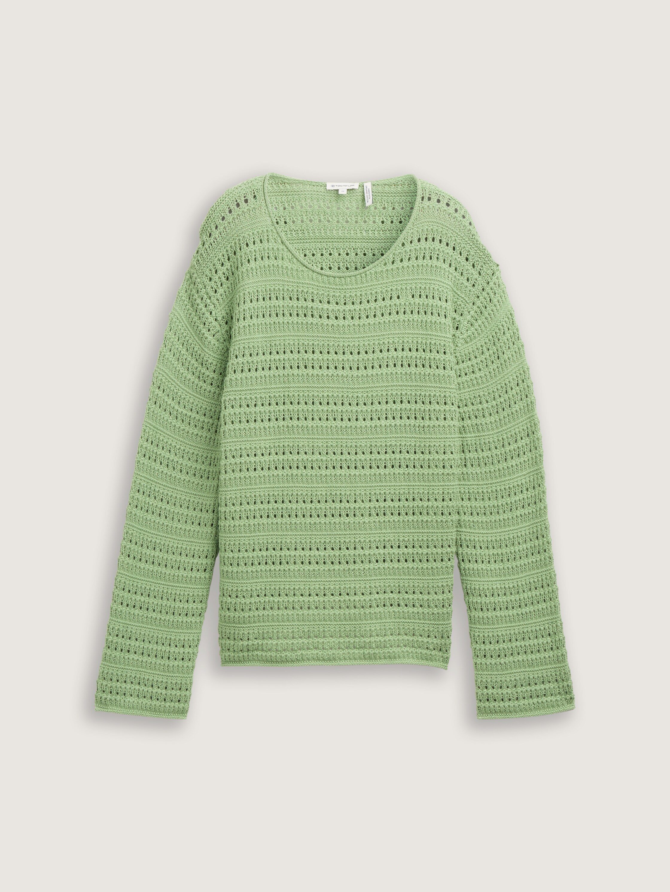 Strickpullover aus Bio-Baumwolle - true_green - 