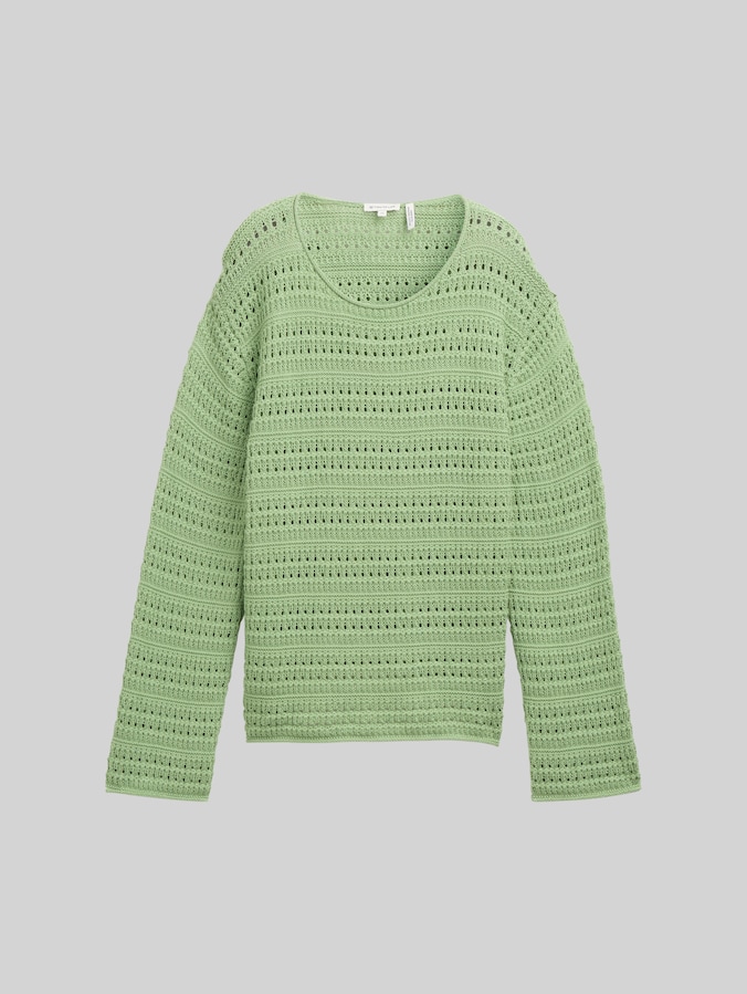 Pull-over en tricot de coton bio par Women, true green