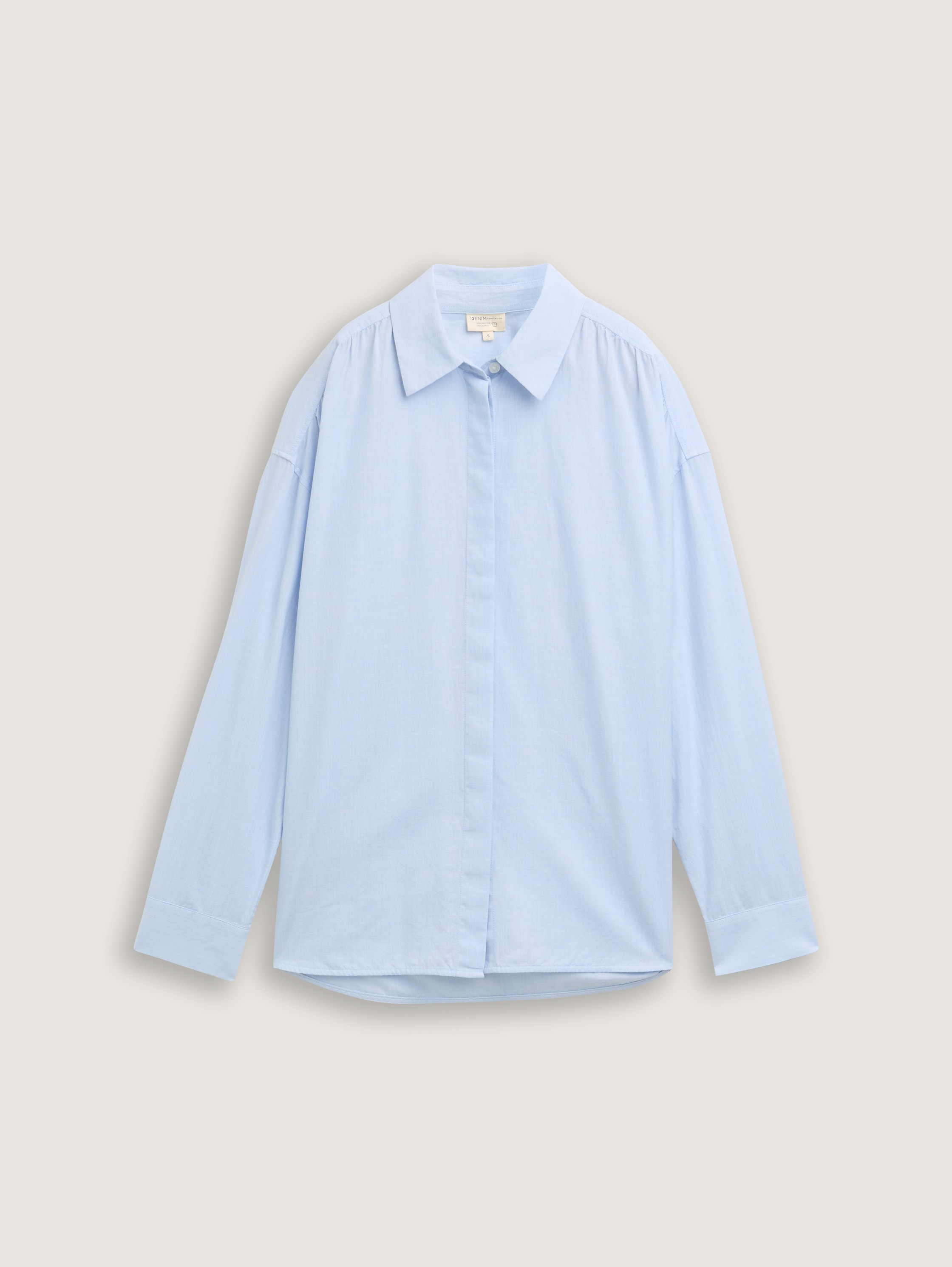 Loose Fit Hemdbluse - light_blue - 