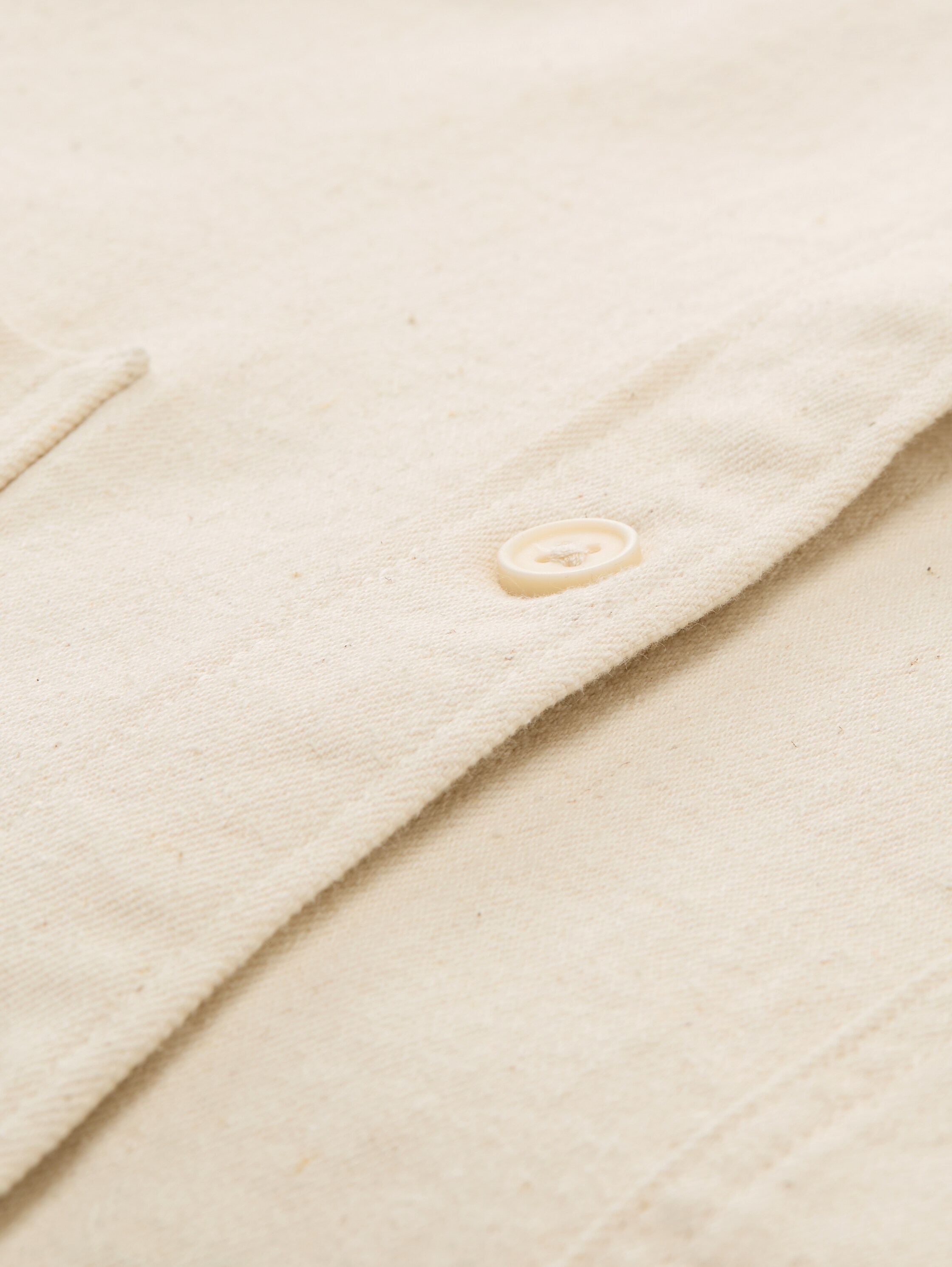 Overshirt Jacke mit Taschen - unbleached_natural_bull_denim - 