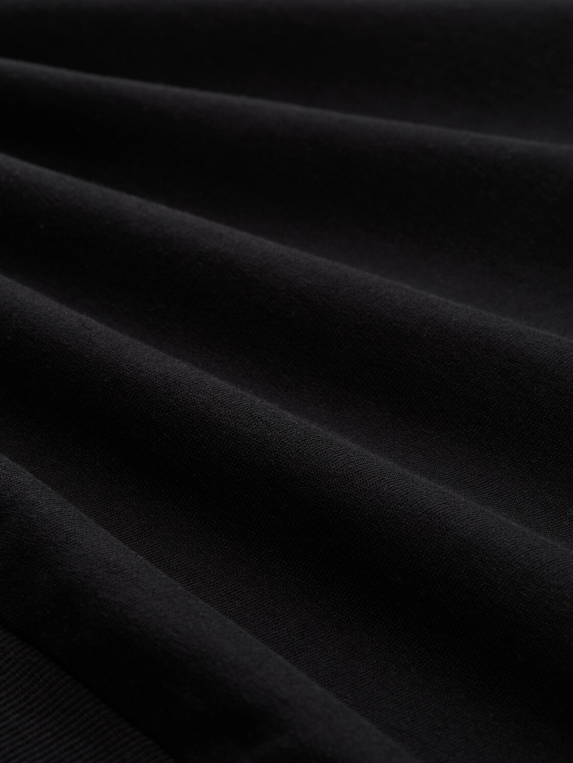 Loose Fit Sweatshirt - deep black - Material-Ansicht