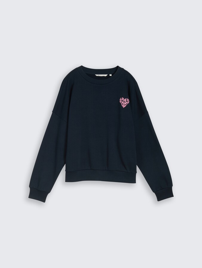 Loose Fit Sweatshirt von Denim Female, midnight navy blue