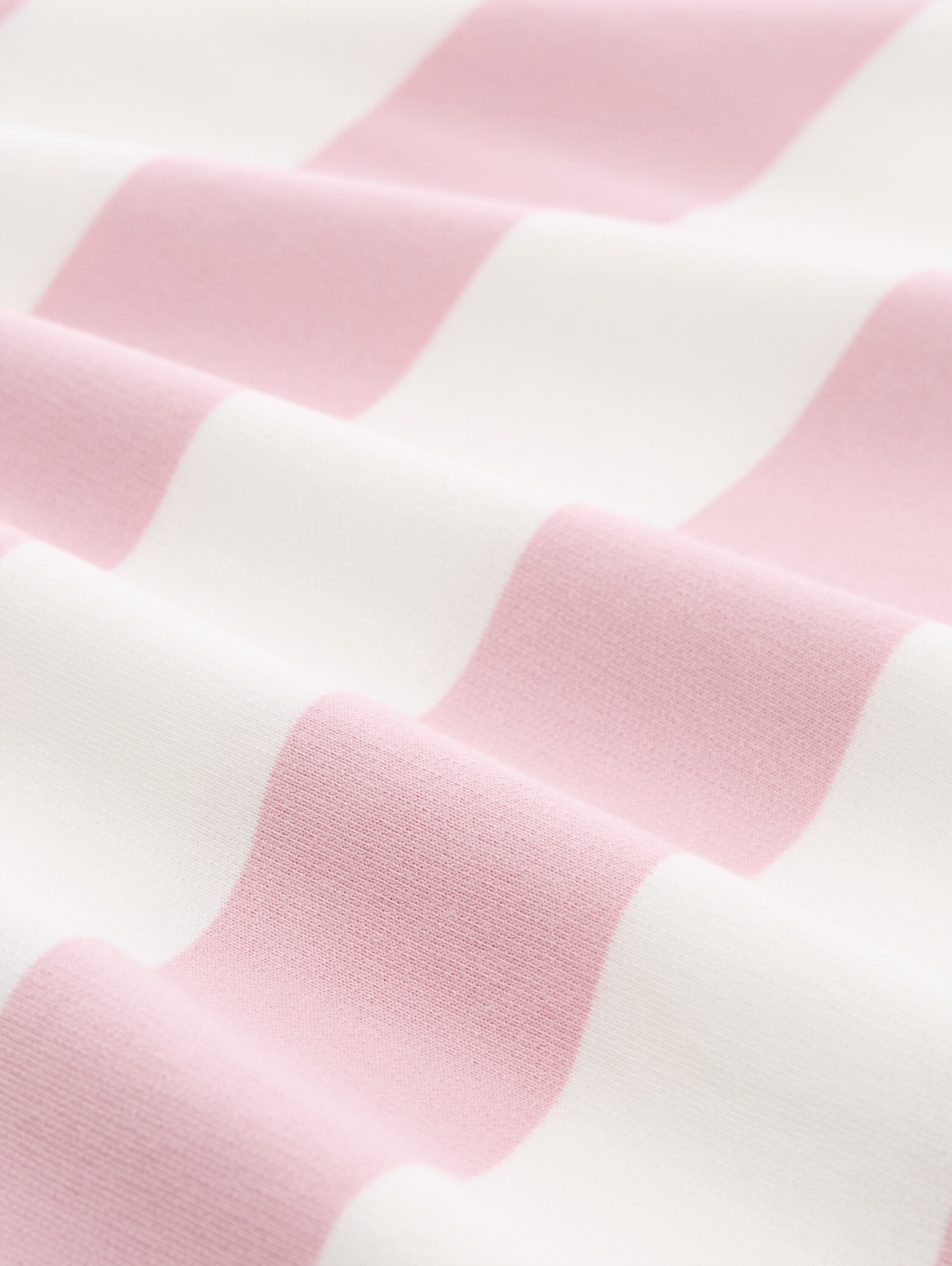 Sweatshirt met losse pasvorm - soft_rose_white_stripe - 