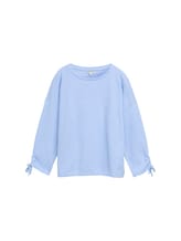 Selected, Cosy sweatshirt with gathered sleeves by Tom Tailor, blue