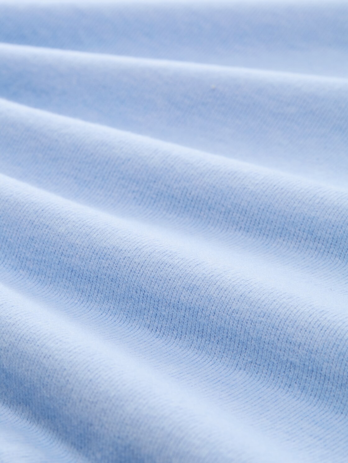 Cosy Sweatshirt mit Raffärmeln - Light Blue Melange - Material-Ansicht