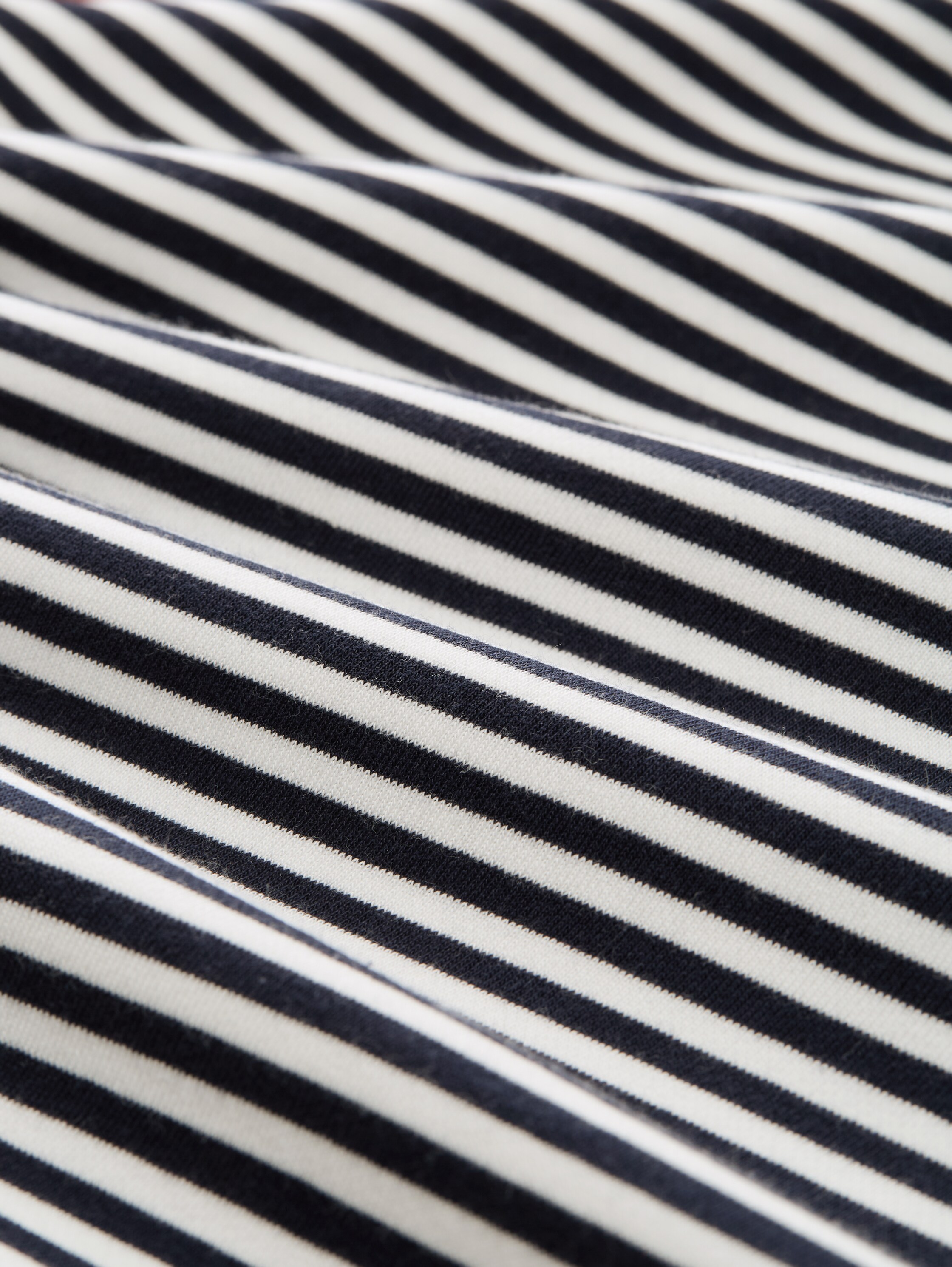 Loose Fit Sweatshirt mit Streifenmuster - offwhite_navy_regular_stripe - 