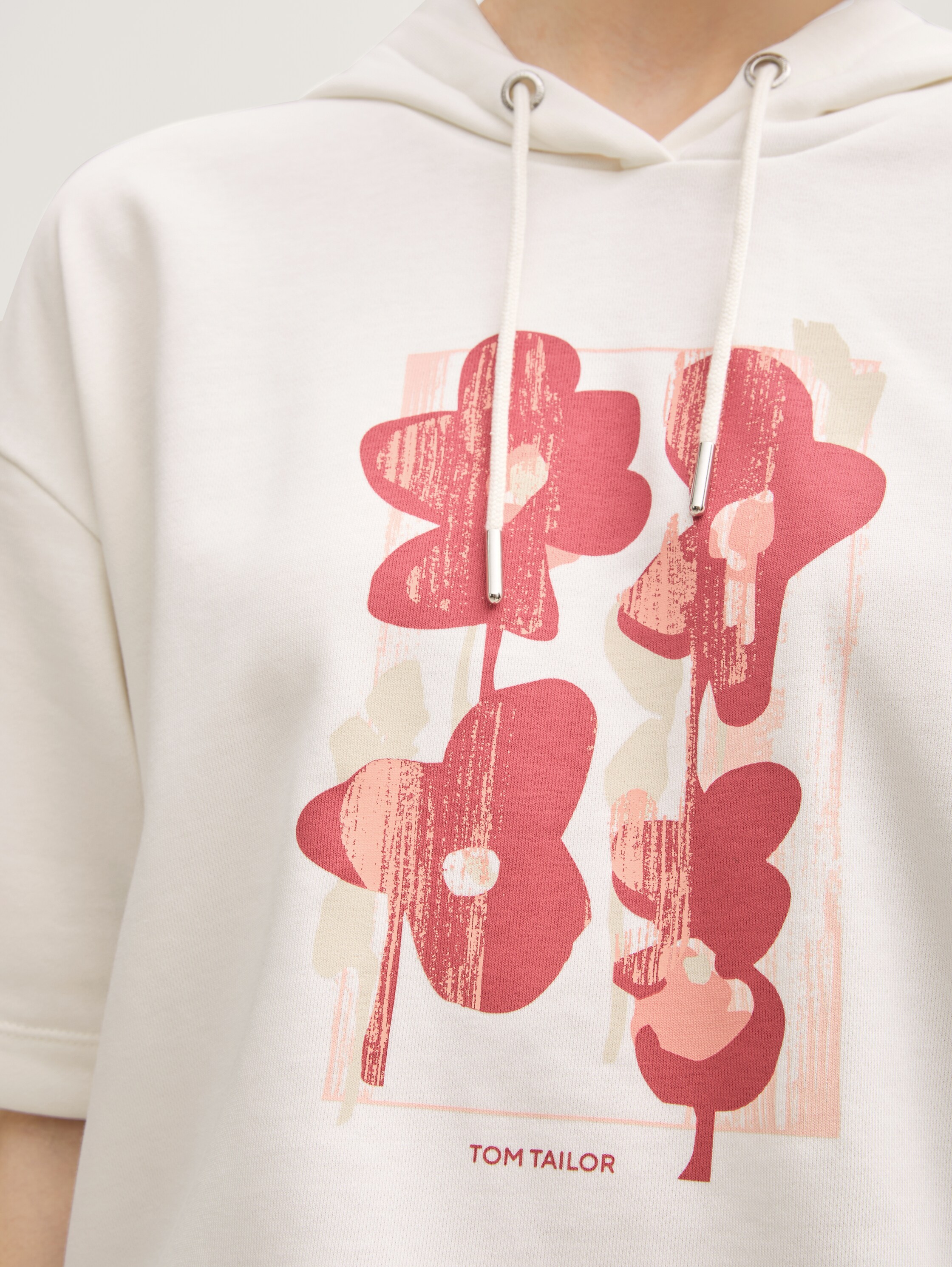 Hoodie Sweatshirt mit Print - whisper_white - 