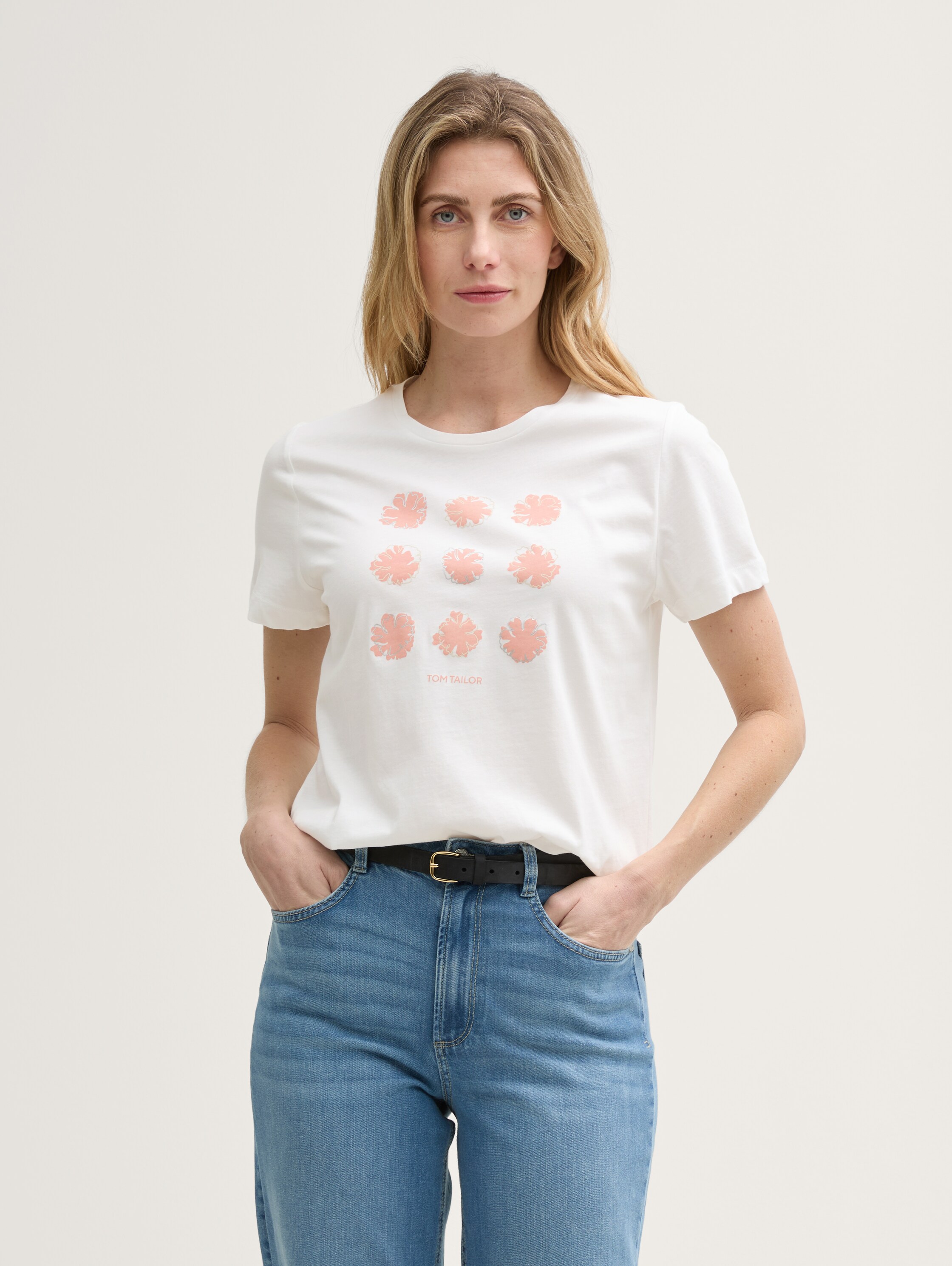 T-Shirt mit Print - whisper_white - 