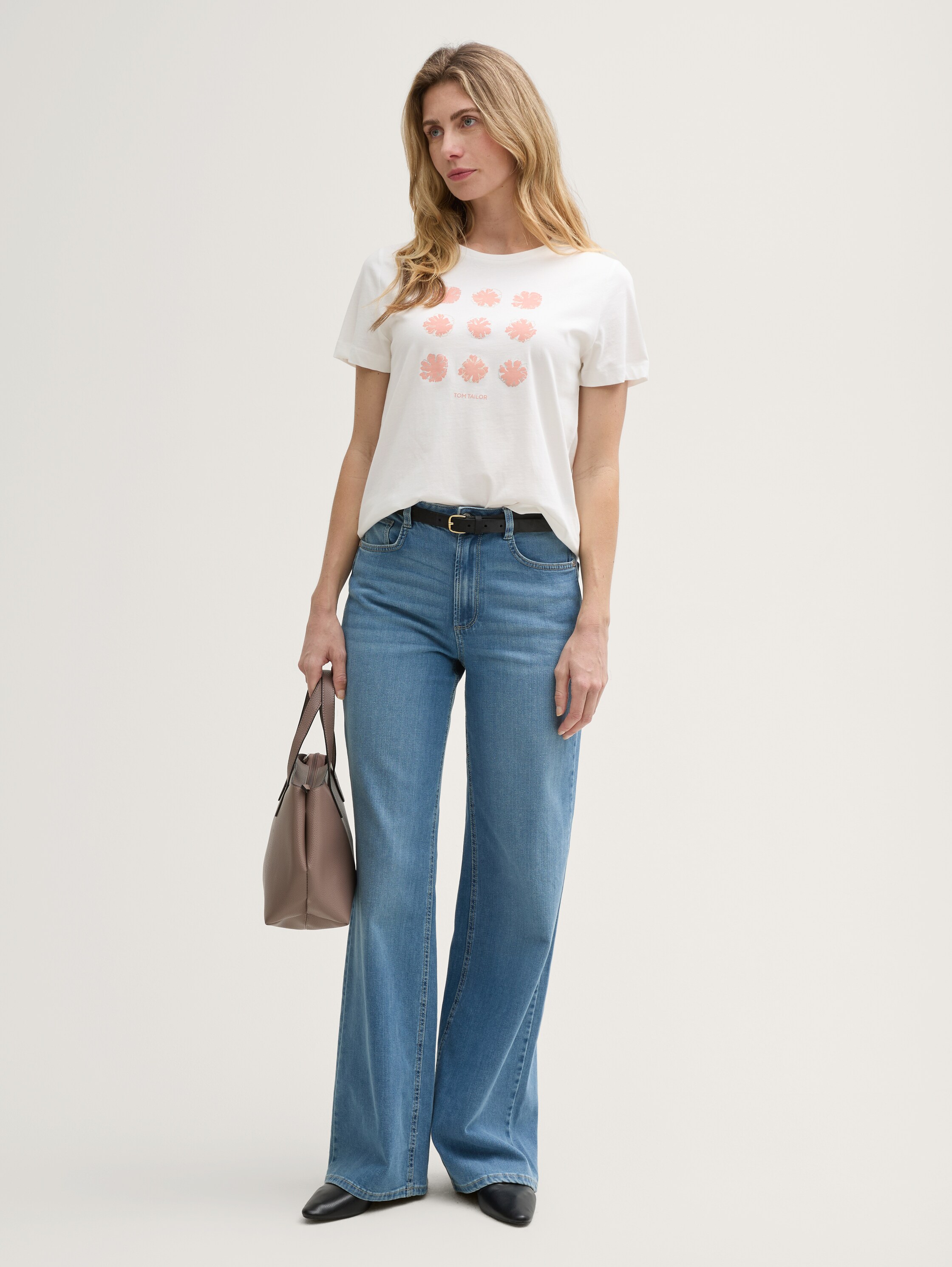 T-Shirt mit Print - whisper_white - 