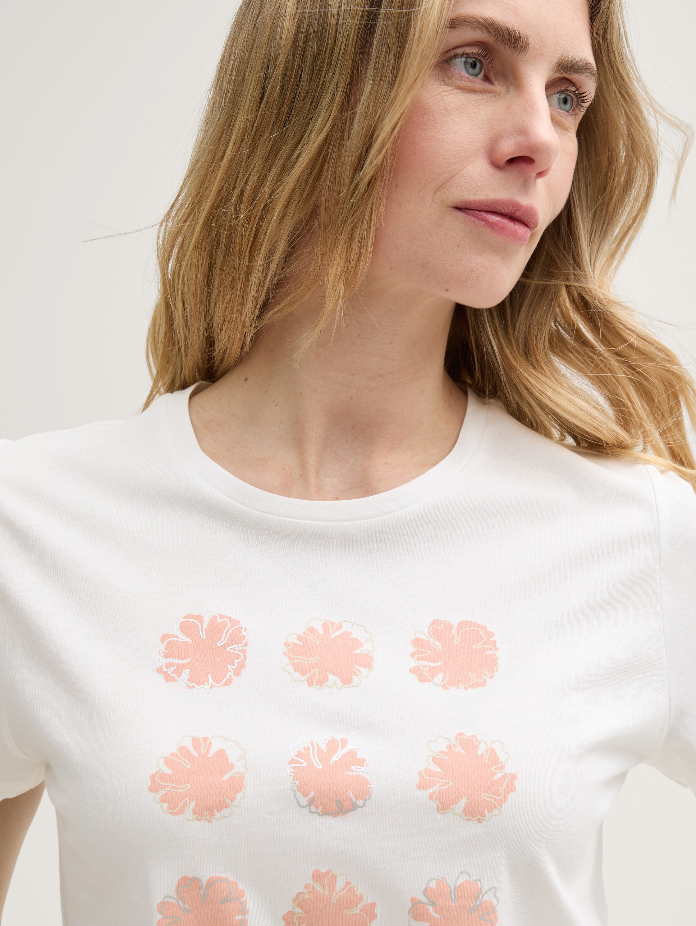 T-Shirt mit Print - whisper_white - 