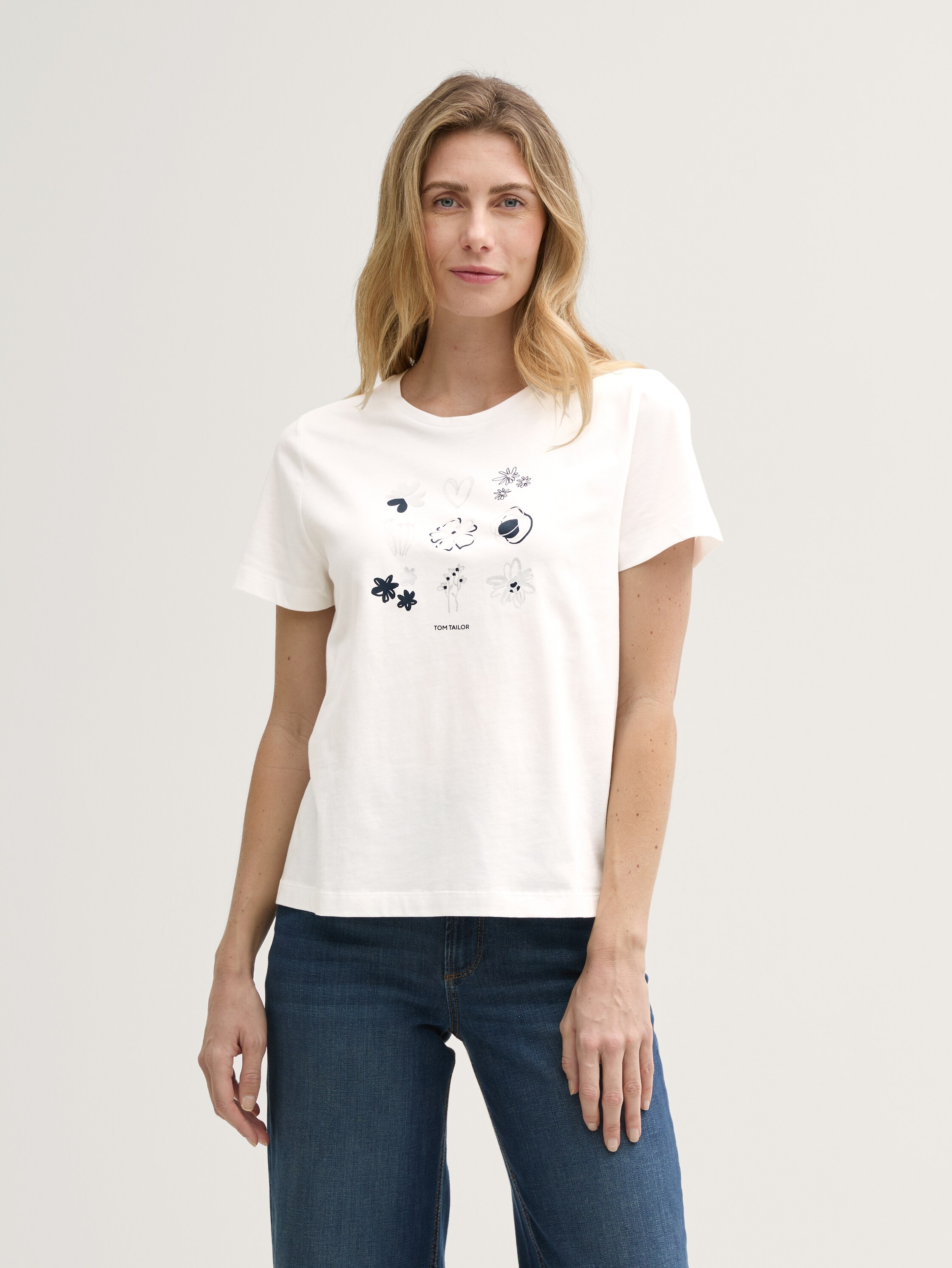 T-Shirt mit Print - 1