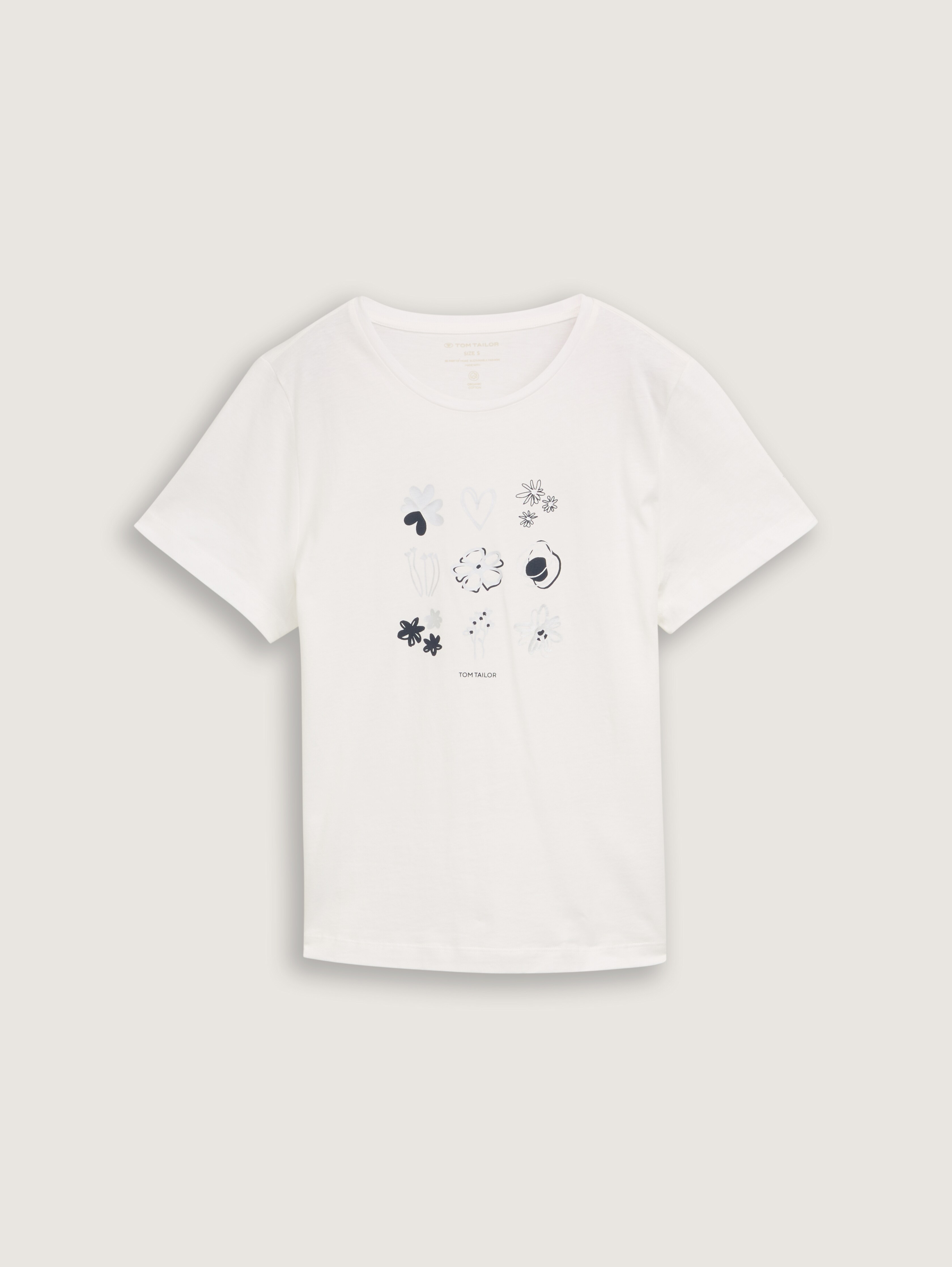売れ筋商品|||トムテイラー Tシャツ レディース トップス ALL OVER PRINTED CREW NECK - Print T-shirt - abstract beige Diesel All-Over Printed Slim Fit T-CUTIE Crew-Neck T-shirt