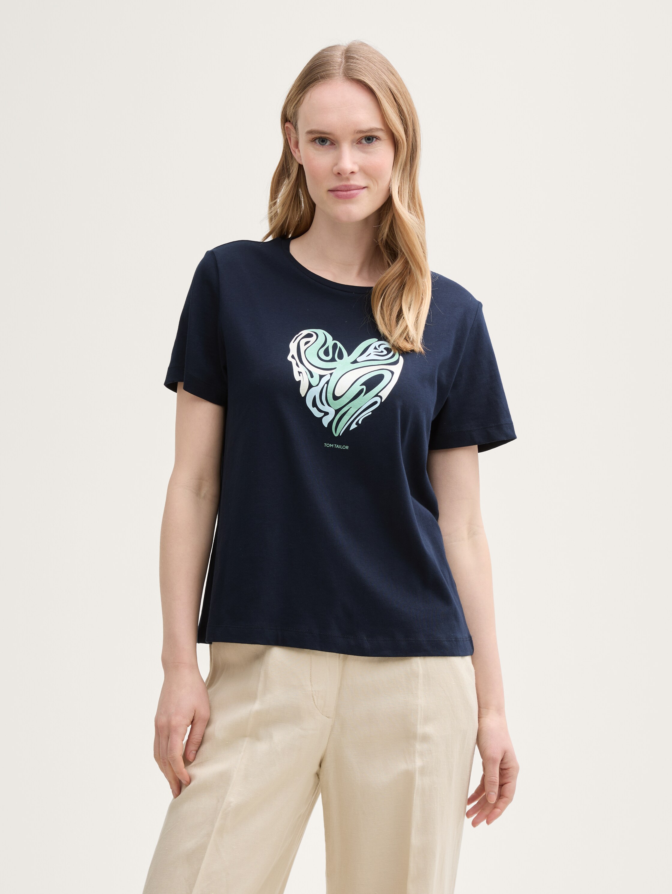 T-Shirt mit Print - 1