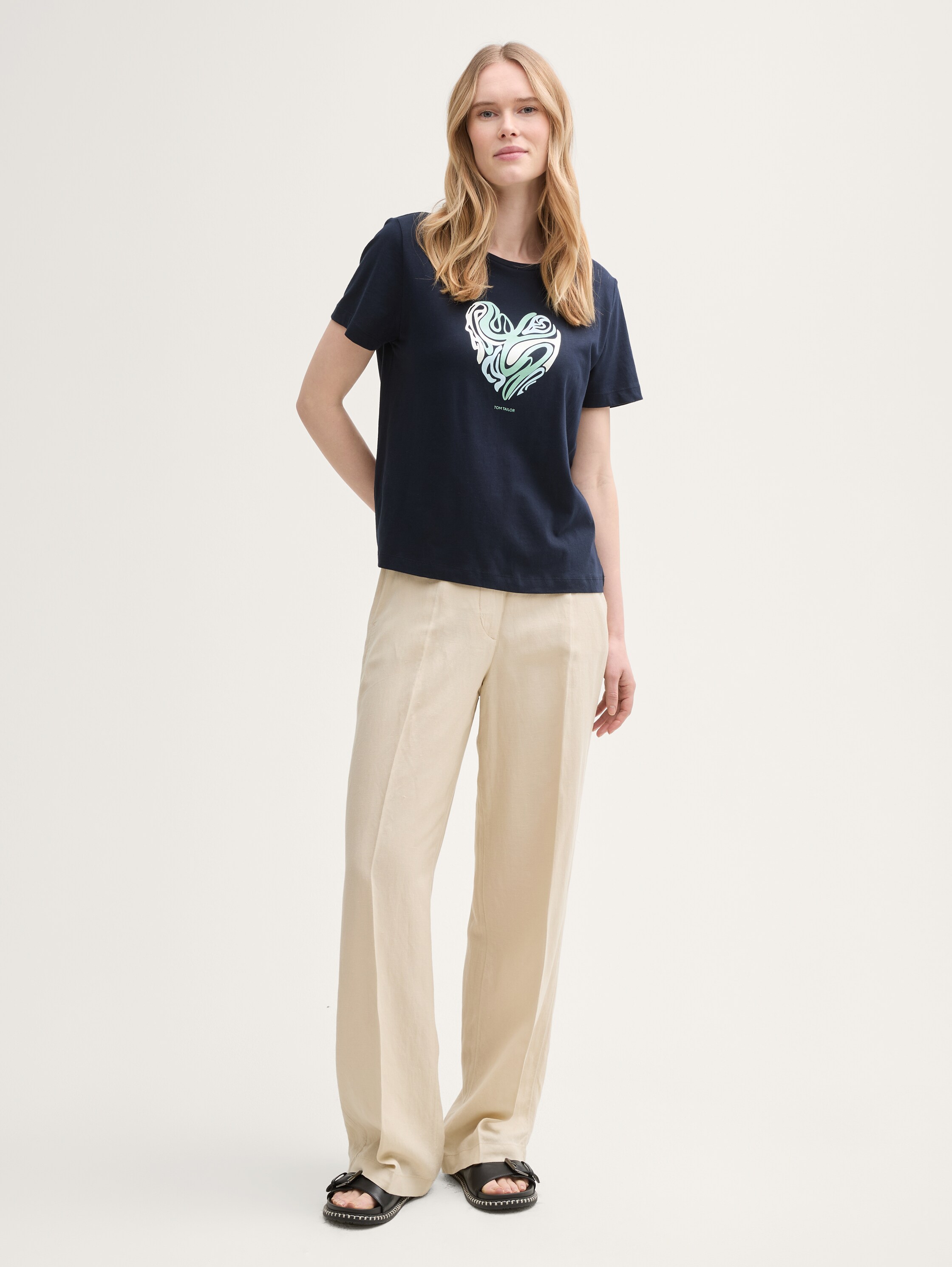 T-Shirt mit Print - 0