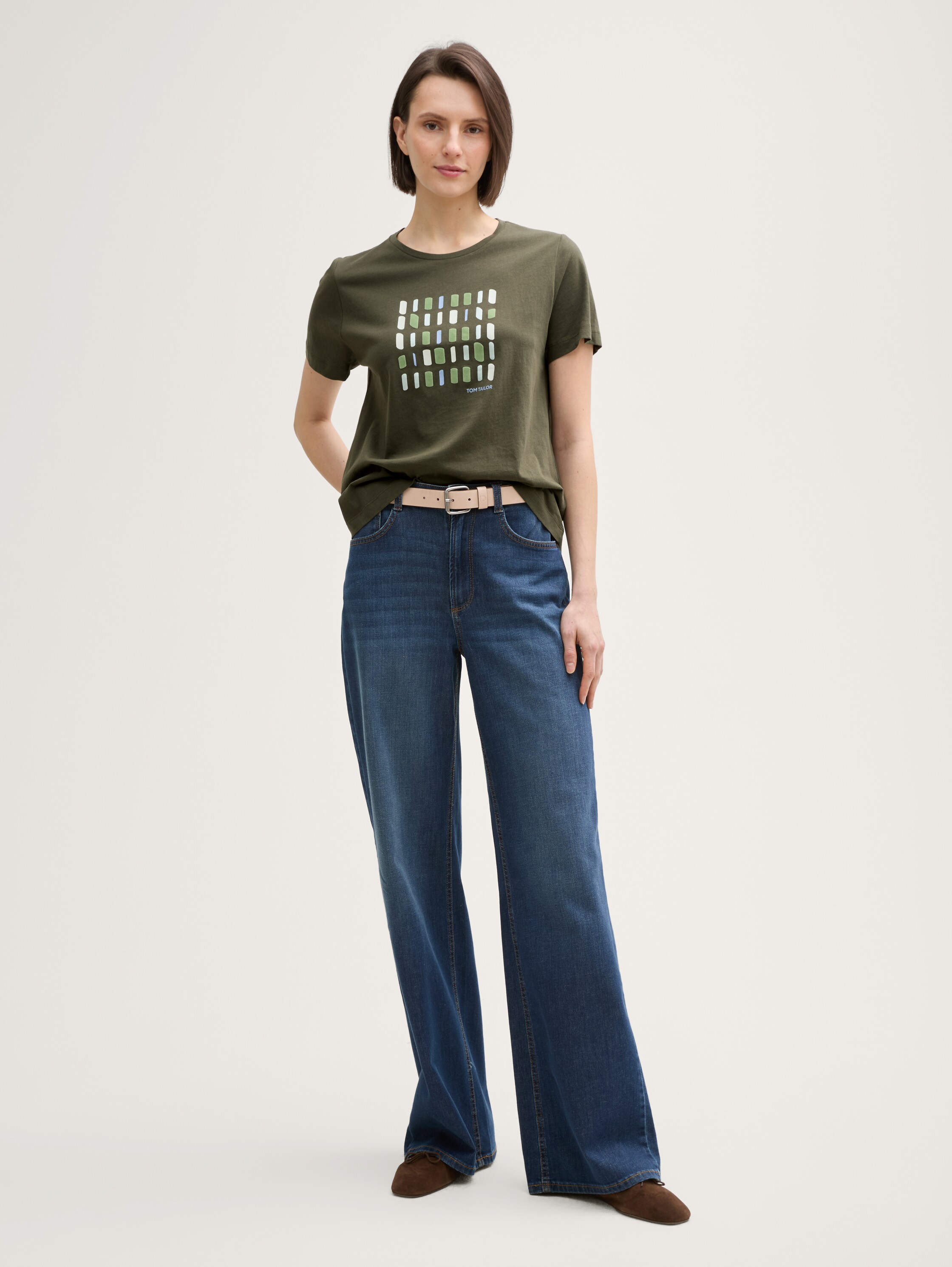 T-Shirt mit Print - 0