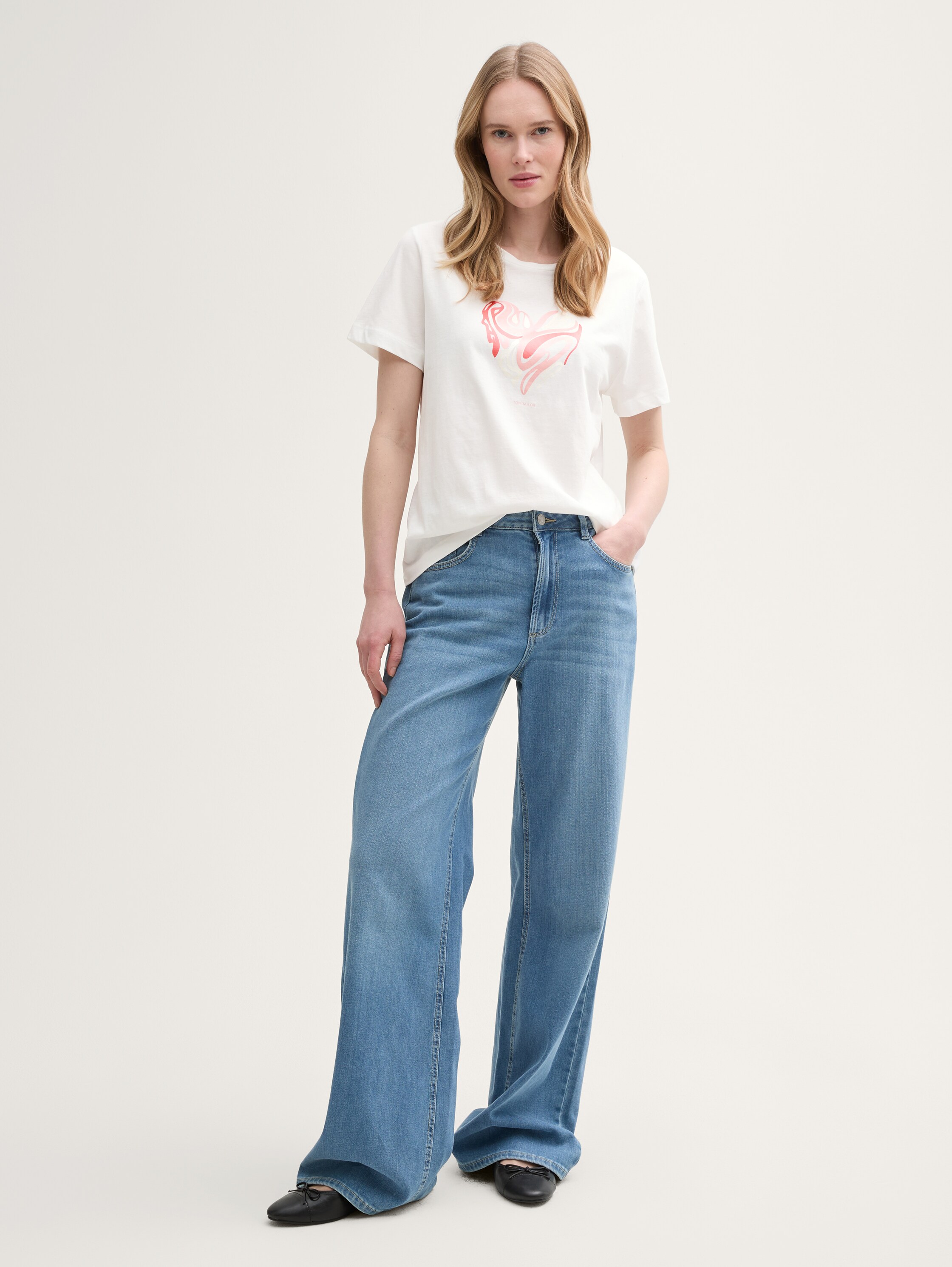 T-Shirt mit Print - 0