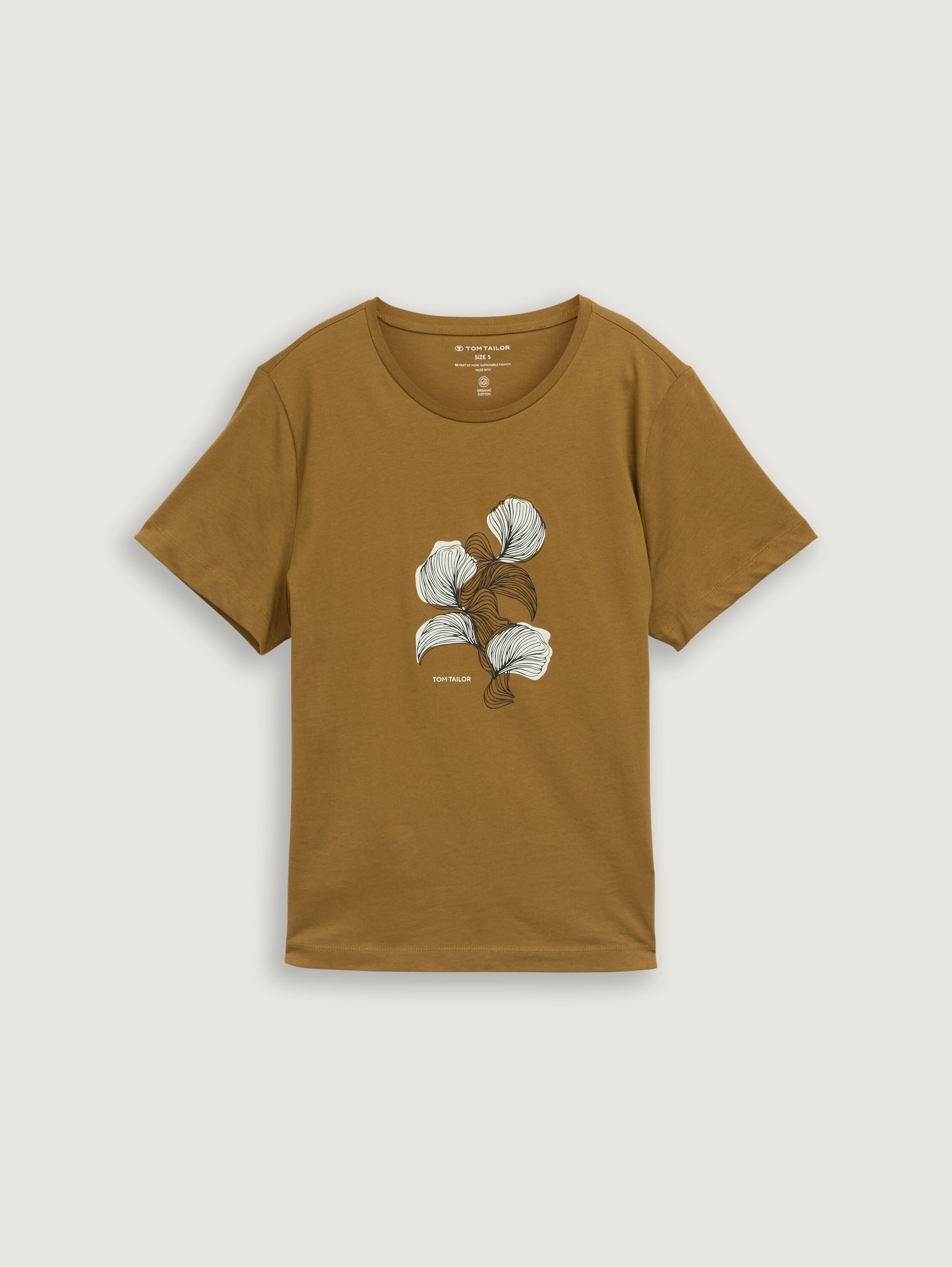 T-Shirt mit Print - nutria_olive - 