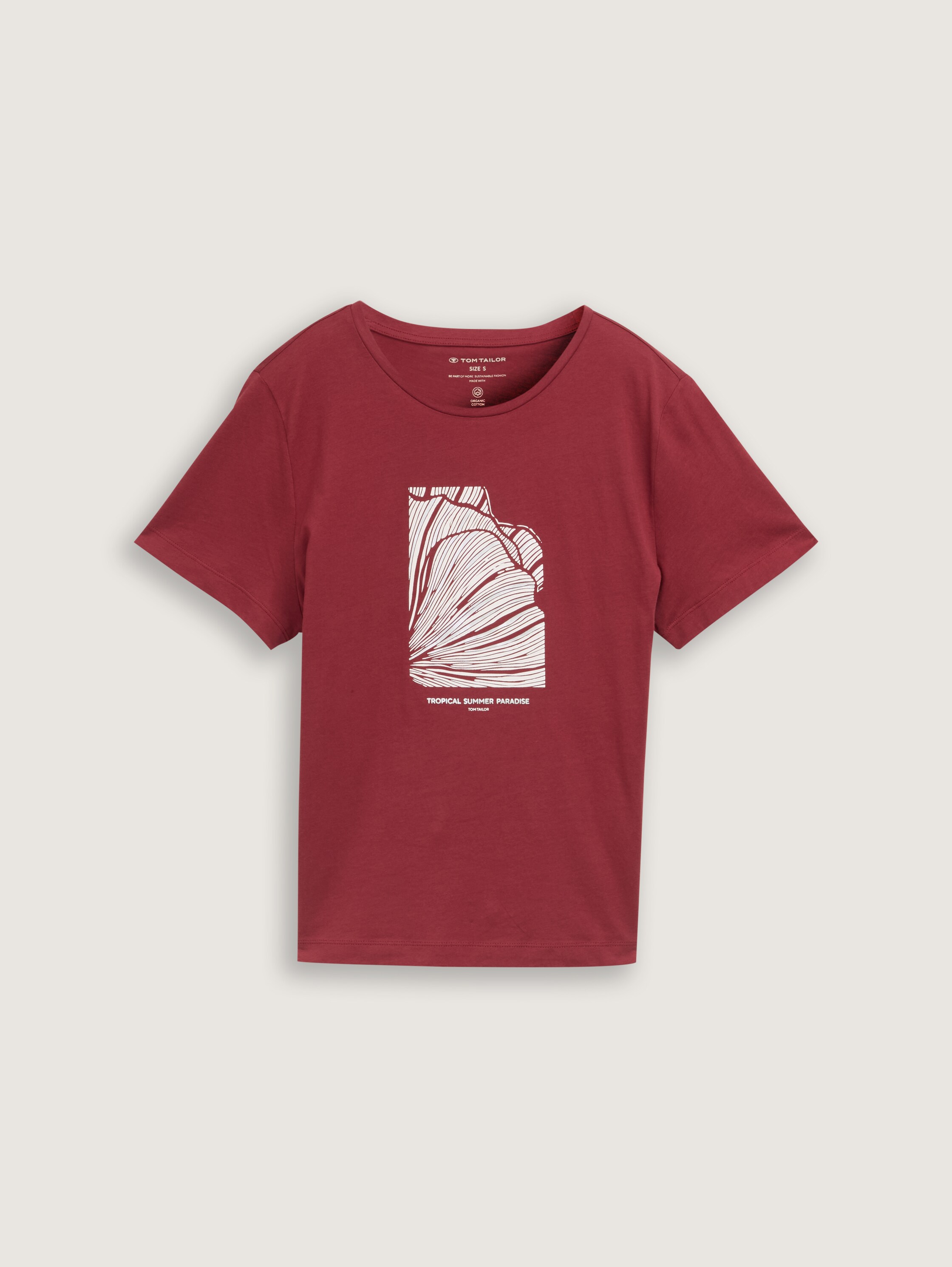 T-Shirt mit Print - burnt_russet - 