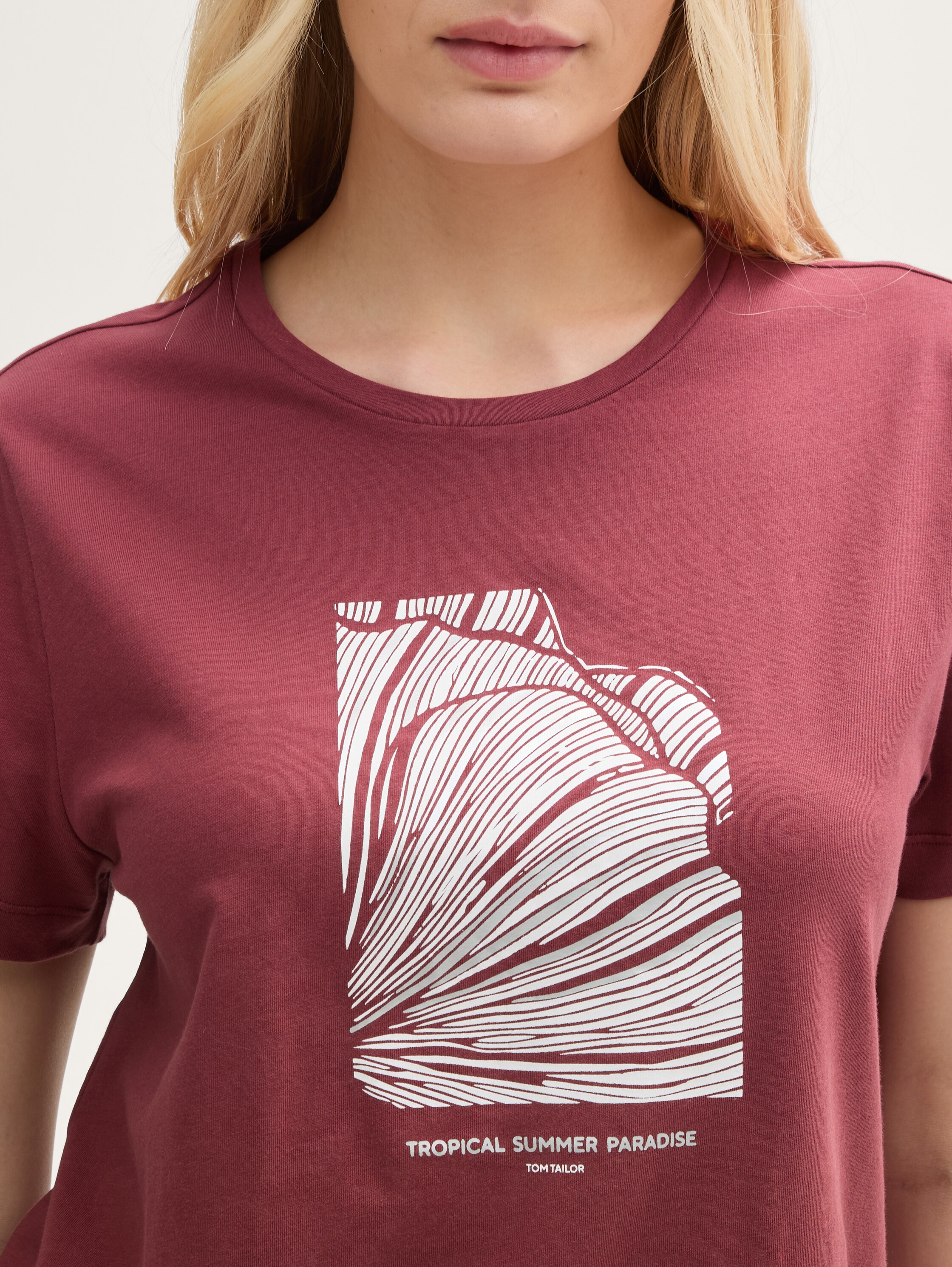 T-Shirt mit Print - burnt_russet - 