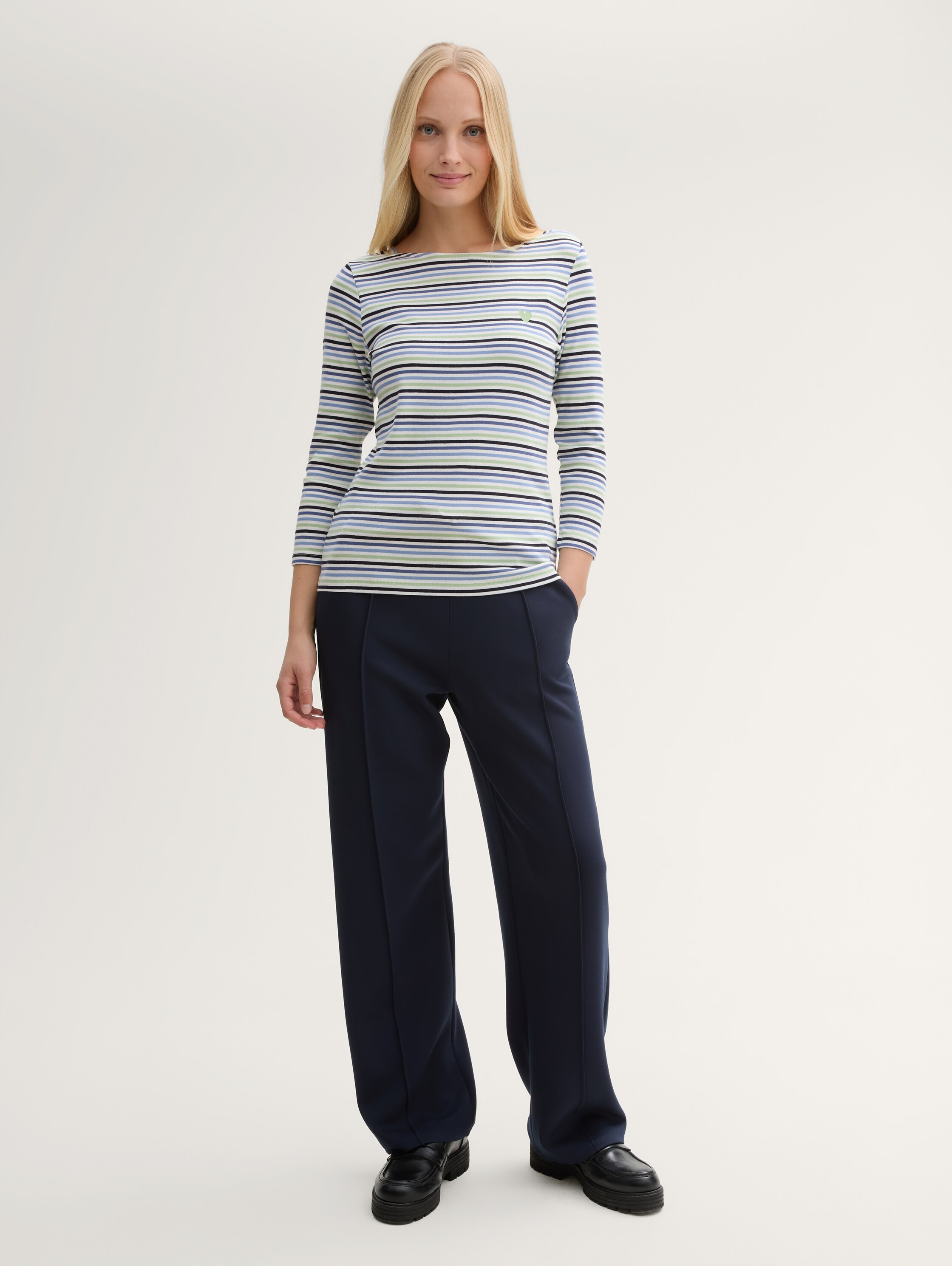 Shirt met lange mouwen en streepjesmotief - blue_green_regular_stripe - 