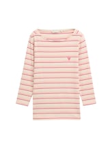 Niet geselecteerd, Shirt met lange mouwen en streepjesmotief door , rood