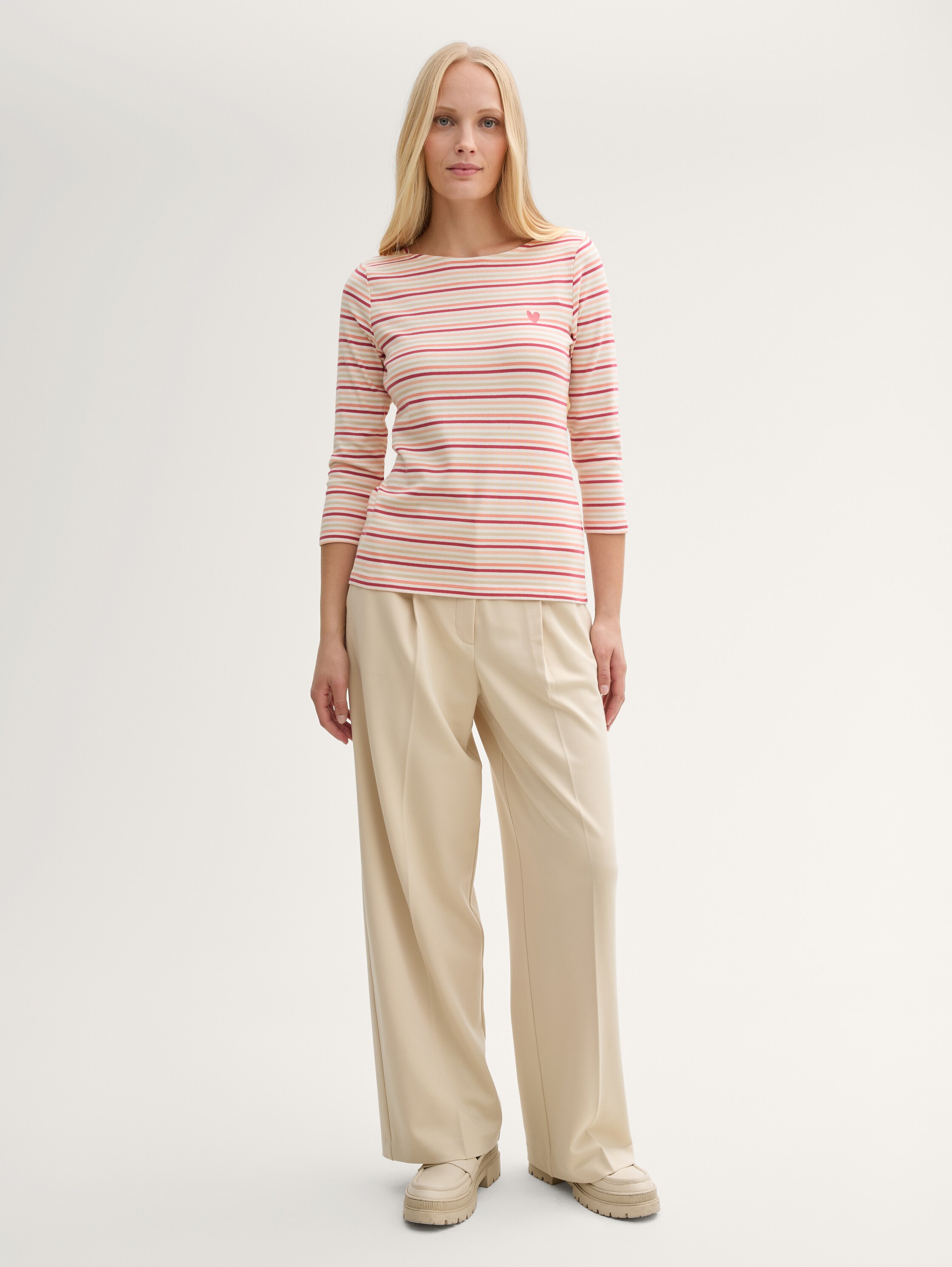Langarmshirt mit Streifenmuster - multicolor_regular_stripe - 