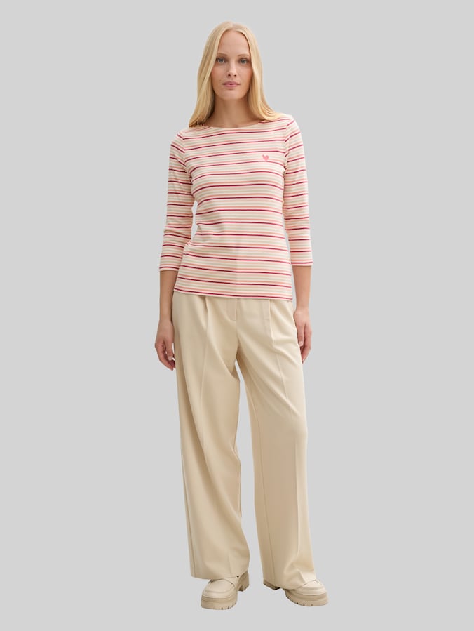 Langarmshirt mit Streifenmuster von Women, multicolor regular stripe