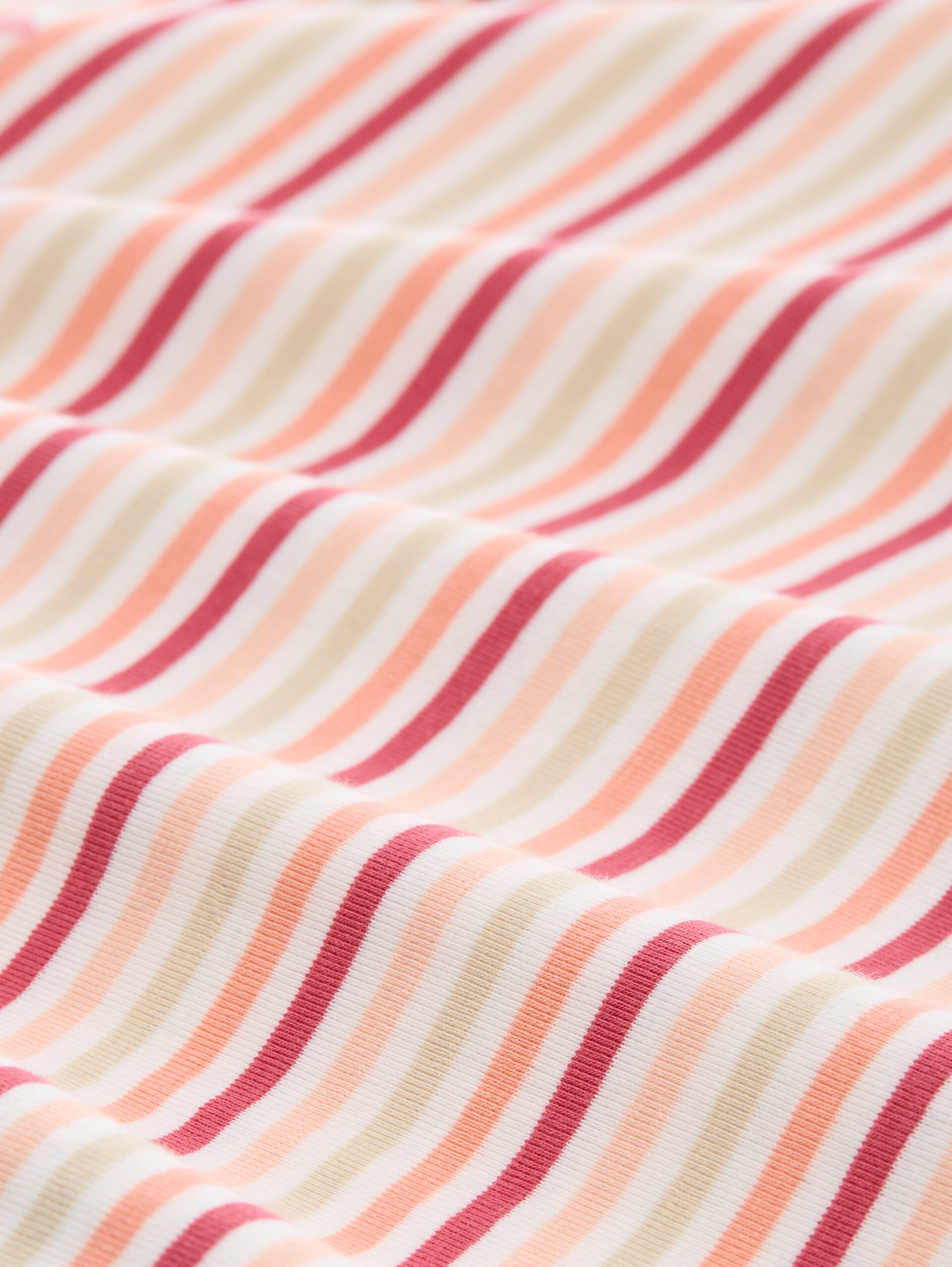 Langarmshirt mit Streifenmuster - multicolor regular stripe - Material-Ansicht