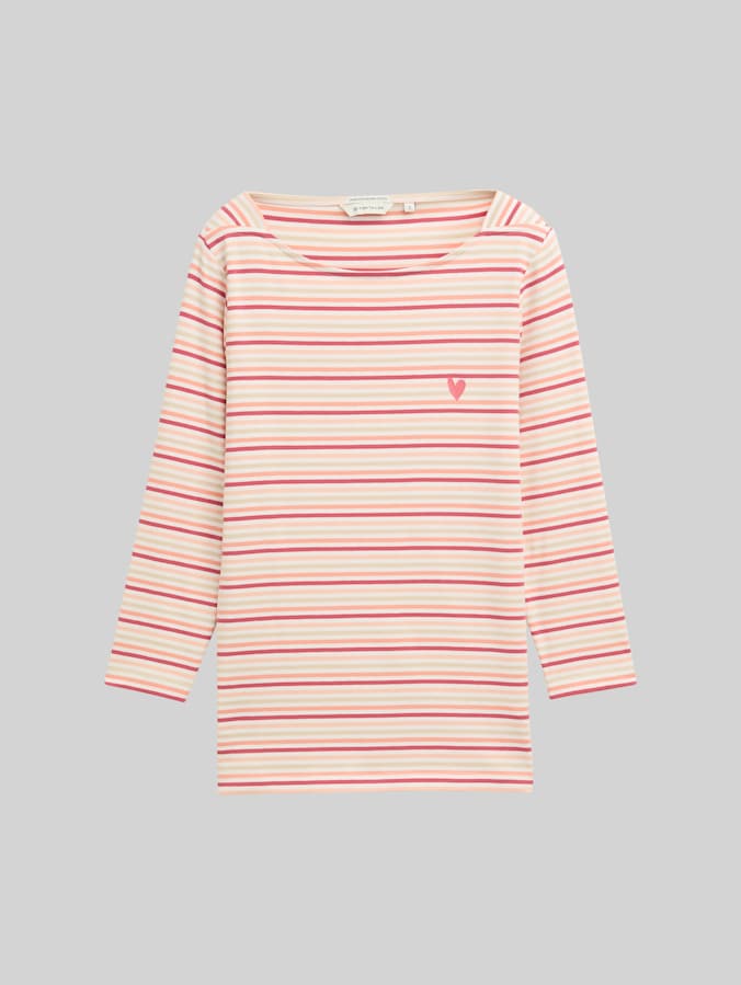 T-shirt à manches longues à rayures par Women, multicolor regular stripe