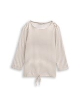 Nicht ausgewählt, Langarmshirt mit Knopf-Details von , beige