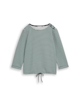Ausgewählt, Langarmshirt mit Knopf-Details von Tom Tailor, grün