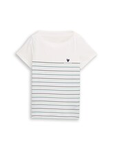 Non sélectionné, T-shirt à rayures par , blanc