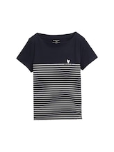 Non sélectionné, T-shirt à rayures par , bleu