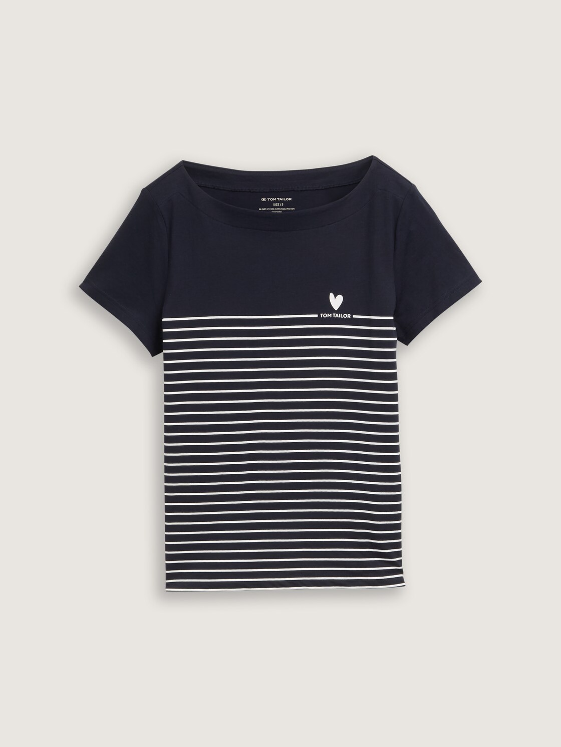 T-Shirt mit Streifenmuster - sky captain blue - Vorder-Produkt-Ansicht