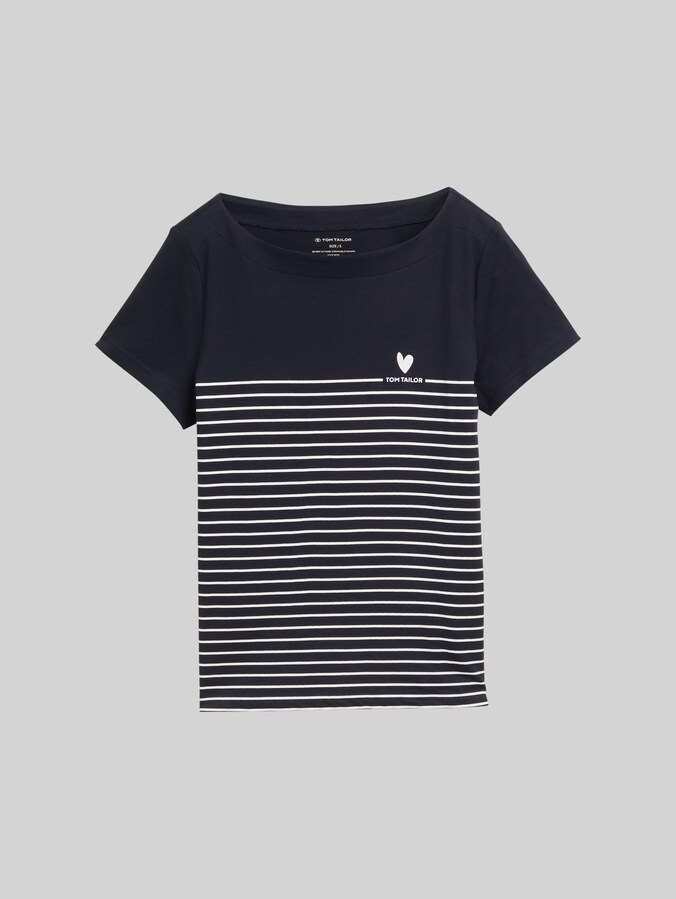 T-shirt à rayures par Women, sky captain blue