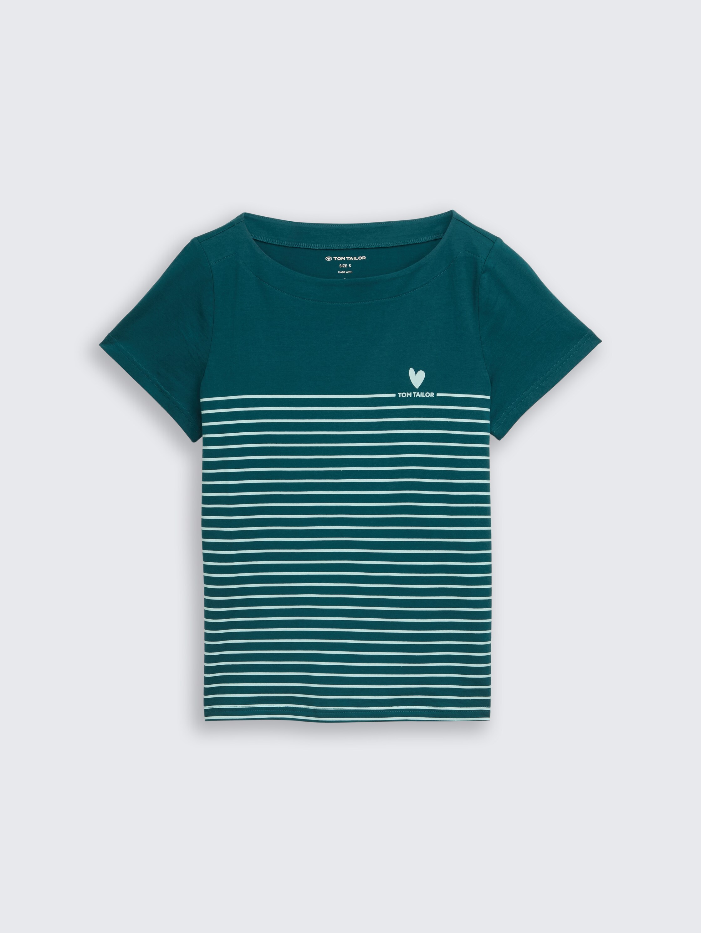 T-shirt à rayures - Deep Meadow Green - Vue de face du produit