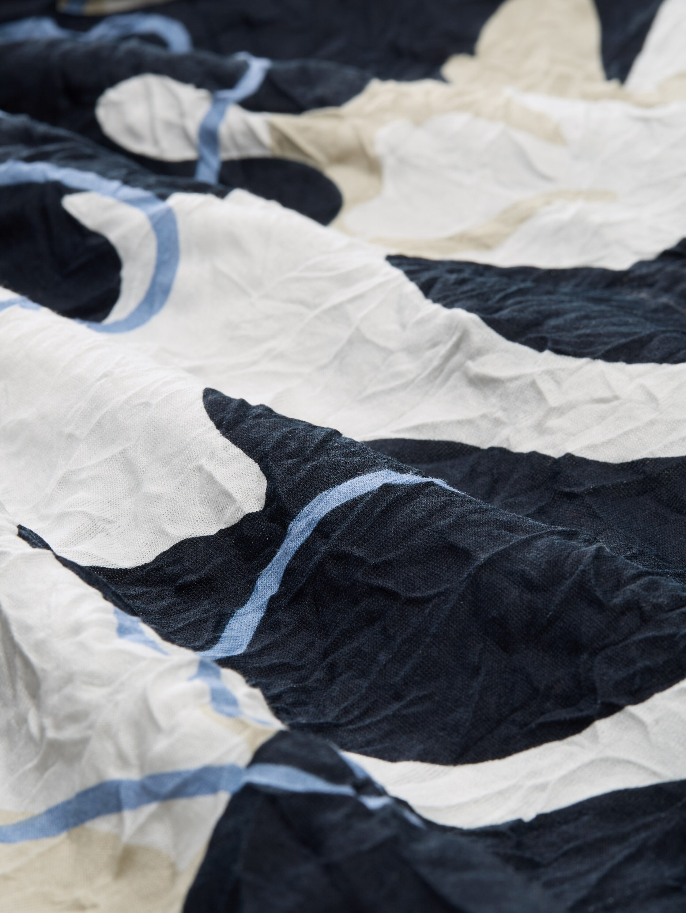 Crinkle Blusenshirt - big_floral_shapes_design - 