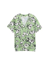 Geselecteerd, T-shirt met dessin door Tom Tailor, groen
