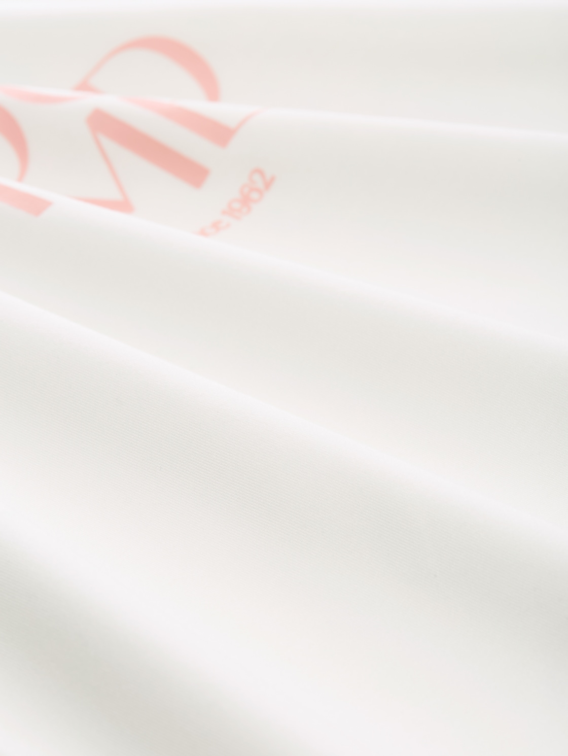 Loose Fit T-Shirt mit Print - Soft Clear White - Material-Ansicht