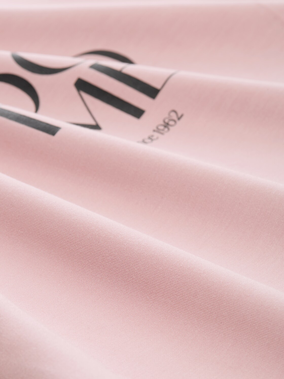 Loose Fit T-Shirt mit Print - Morning Pink - Material-Ansicht