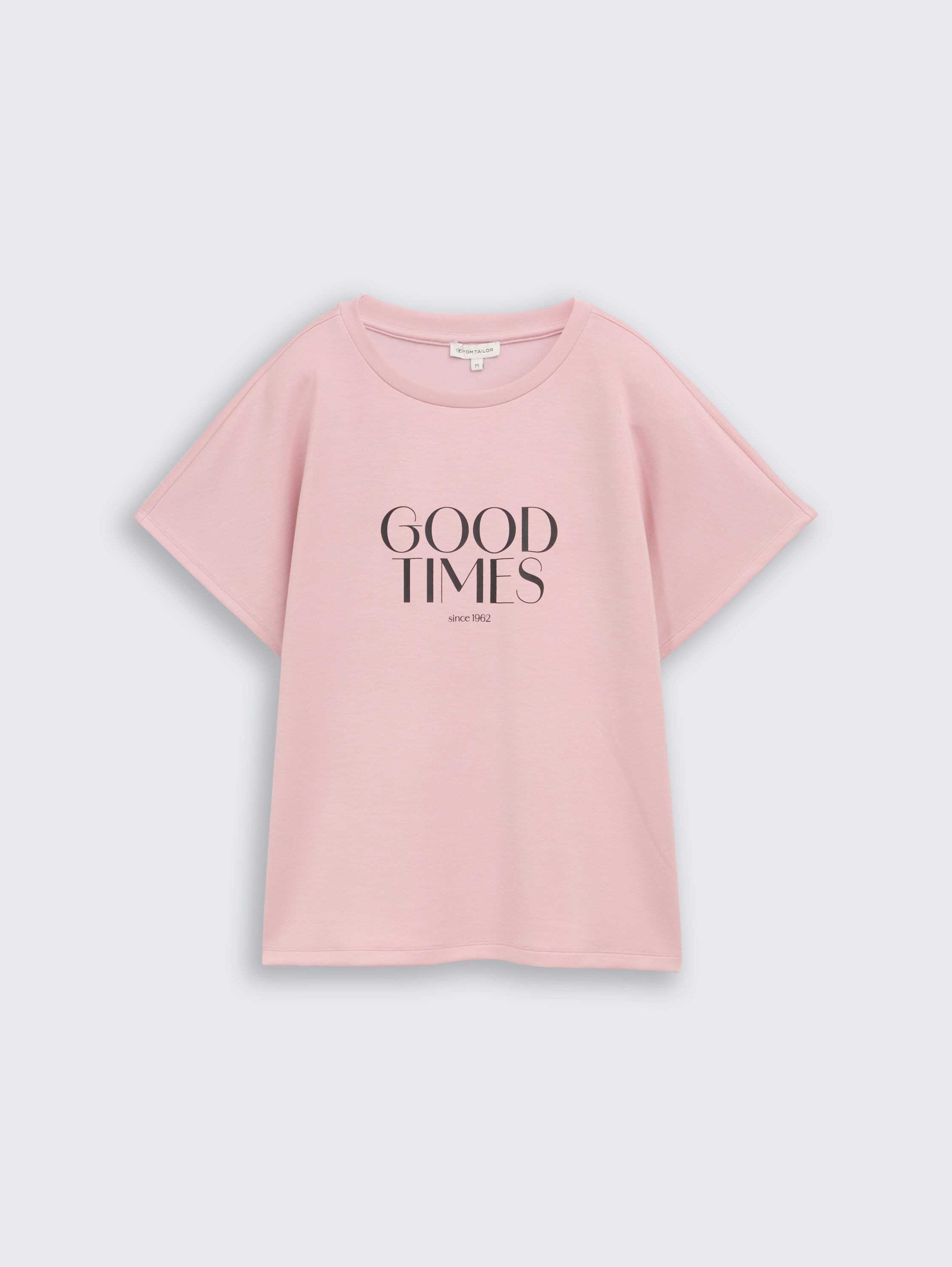 Loose Fit T-Shirt mit Print - morning_pink - 