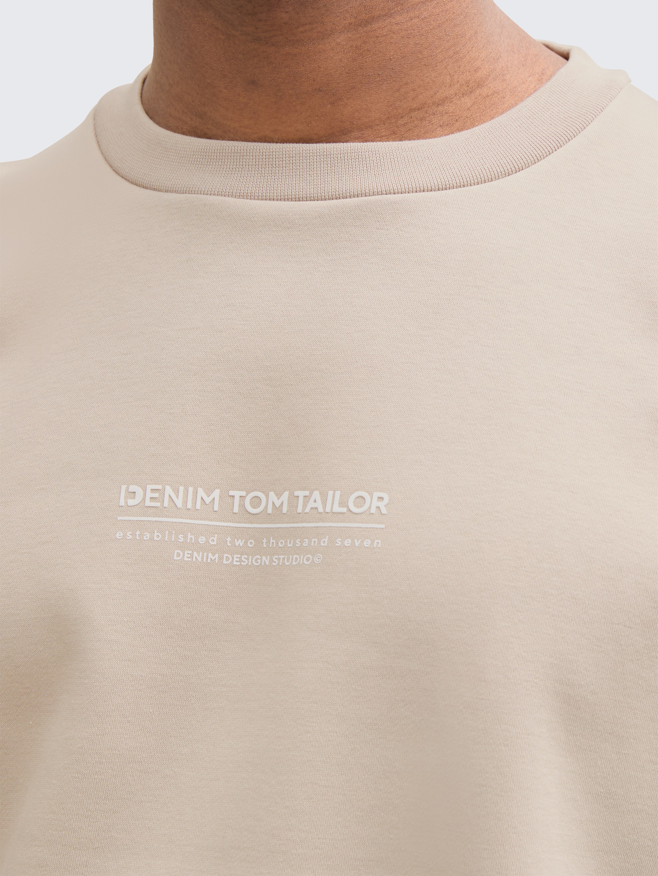 Relaxed Sweatshirt mit Logo-Print - light_dove_grey - 