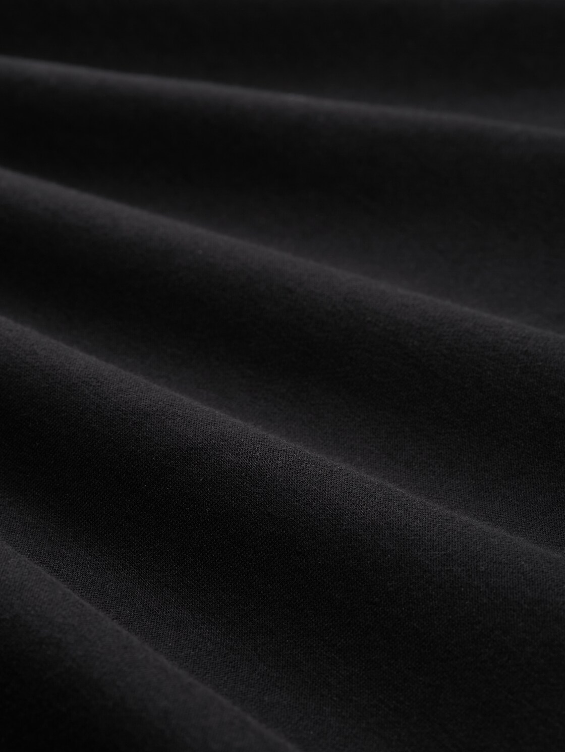 Relaxed Sweatshirt mit Logo-Print - Black - Material-Ansicht