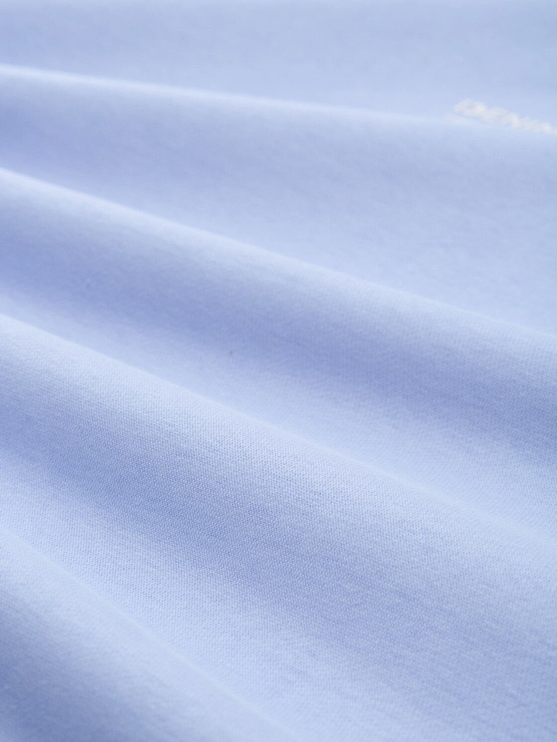 Relaxed Hoodie Sweatshirt mit Logo-Print - Brunnera Blue - Material-Ansicht