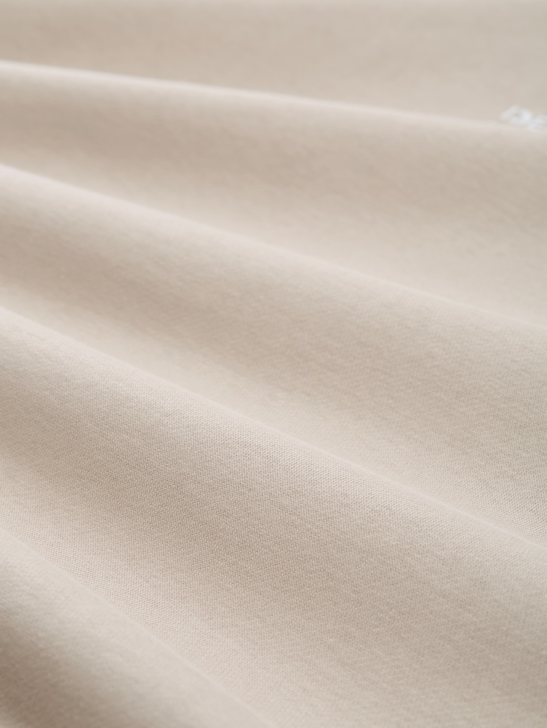 Relaxed Hoodie Sweatshirt mit Logo-Print - light dove grey - Material-Ansicht