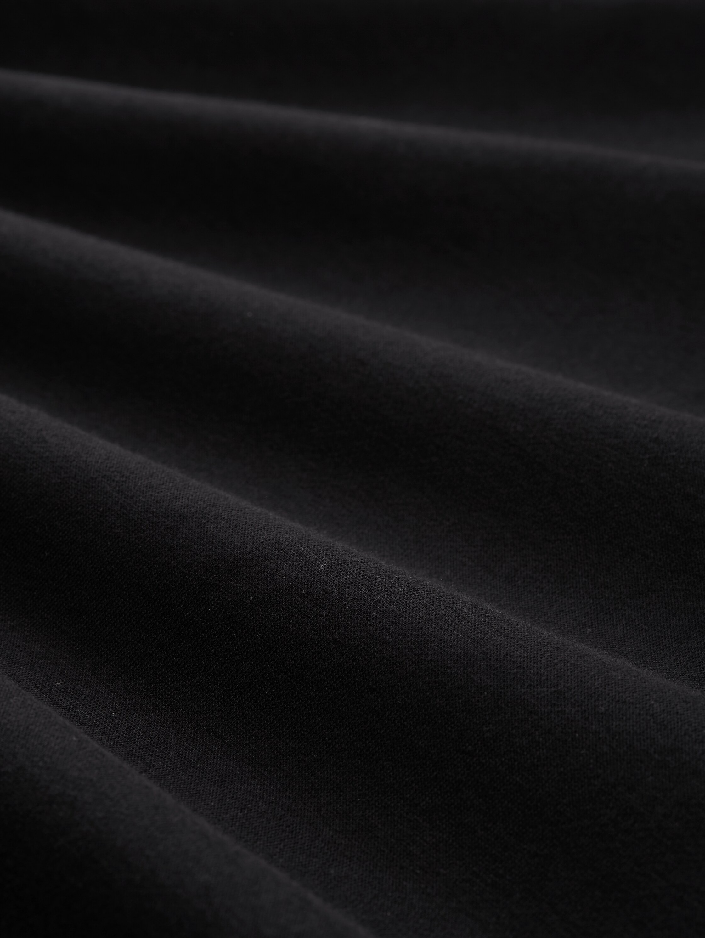 Relaxed Hoodie Sweatshirt mit Logo-Print - Black - Material-Ansicht