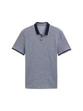 Niet geselecteerd, Katoenen piqué polo door , blauw