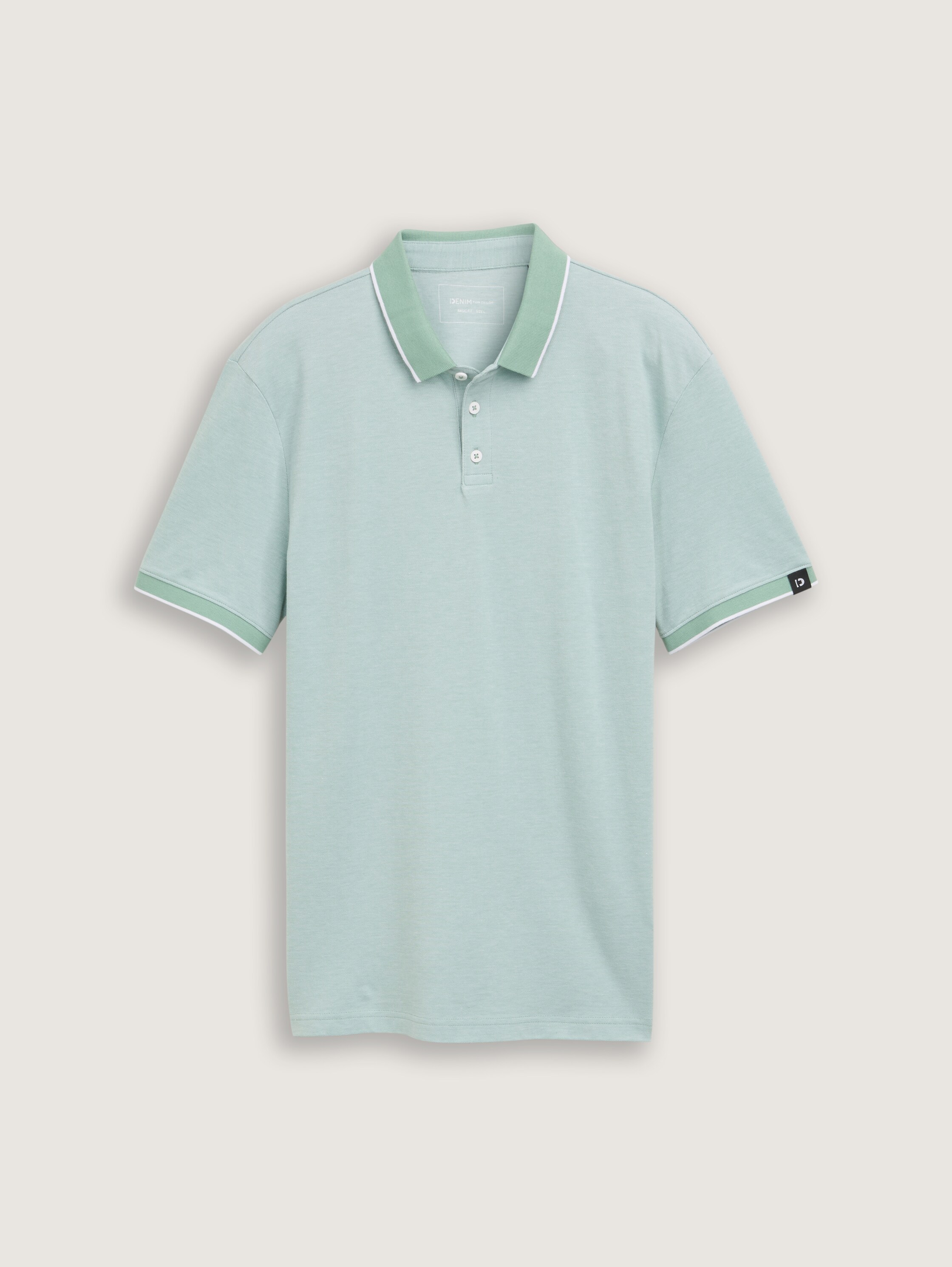 Piqué Poloshirt aus Baumwolle - sea_foam_two_tone - 