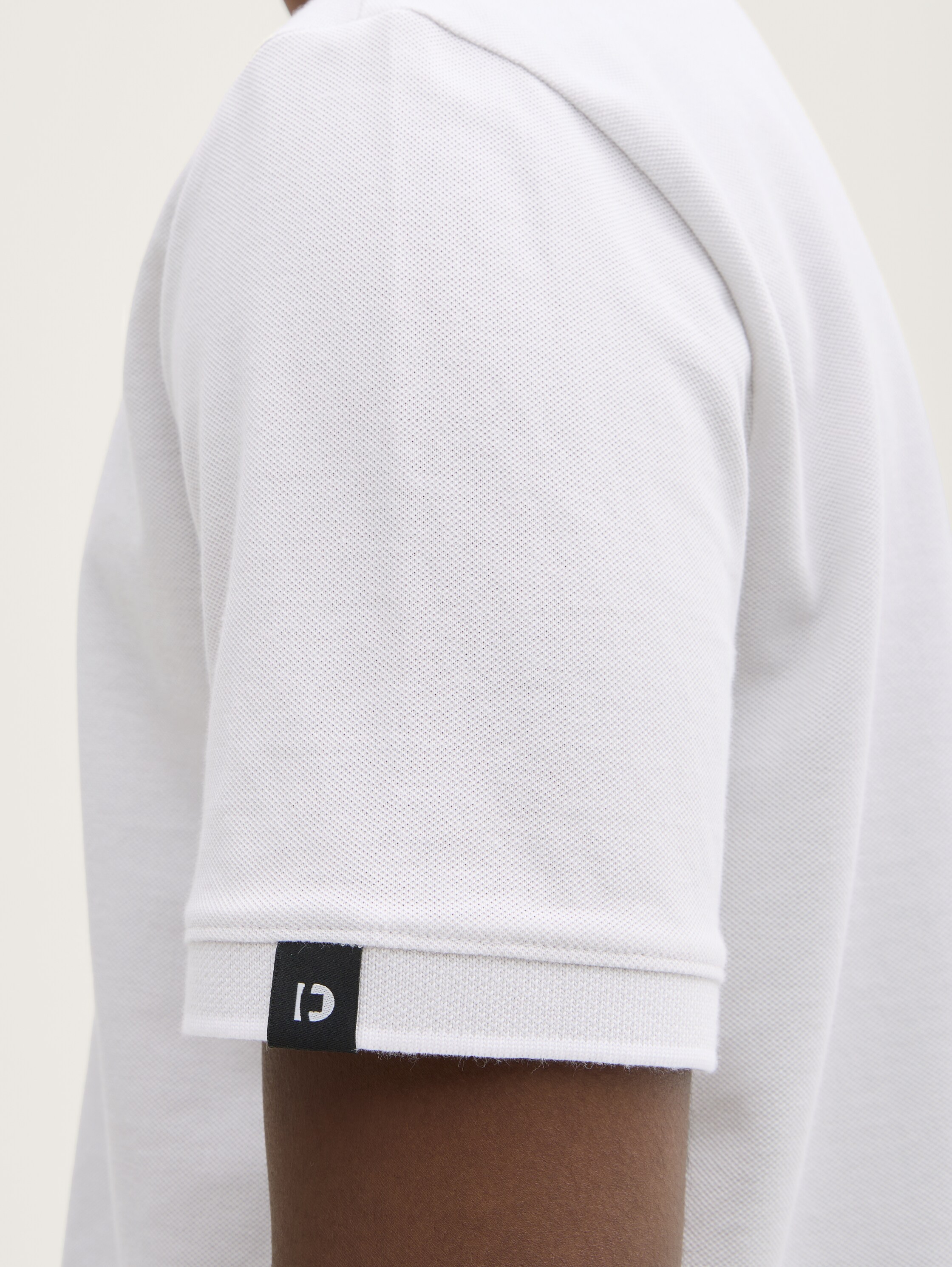 Piqué Poloshirt aus Baumwolle - chalk_grey_white_two_tone - 